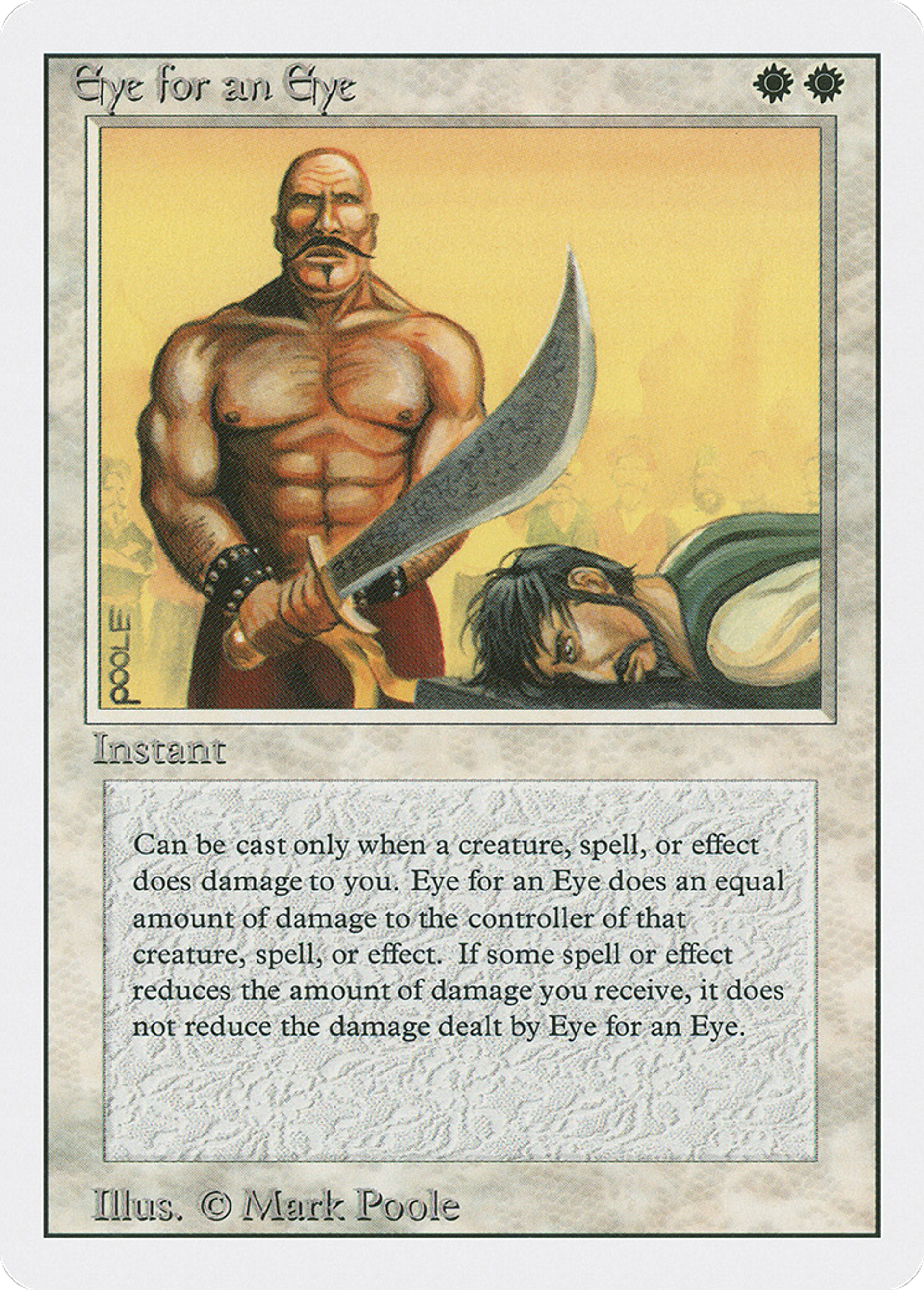 Eye for an Eye — Revised Edition — Magic: The Gathering
