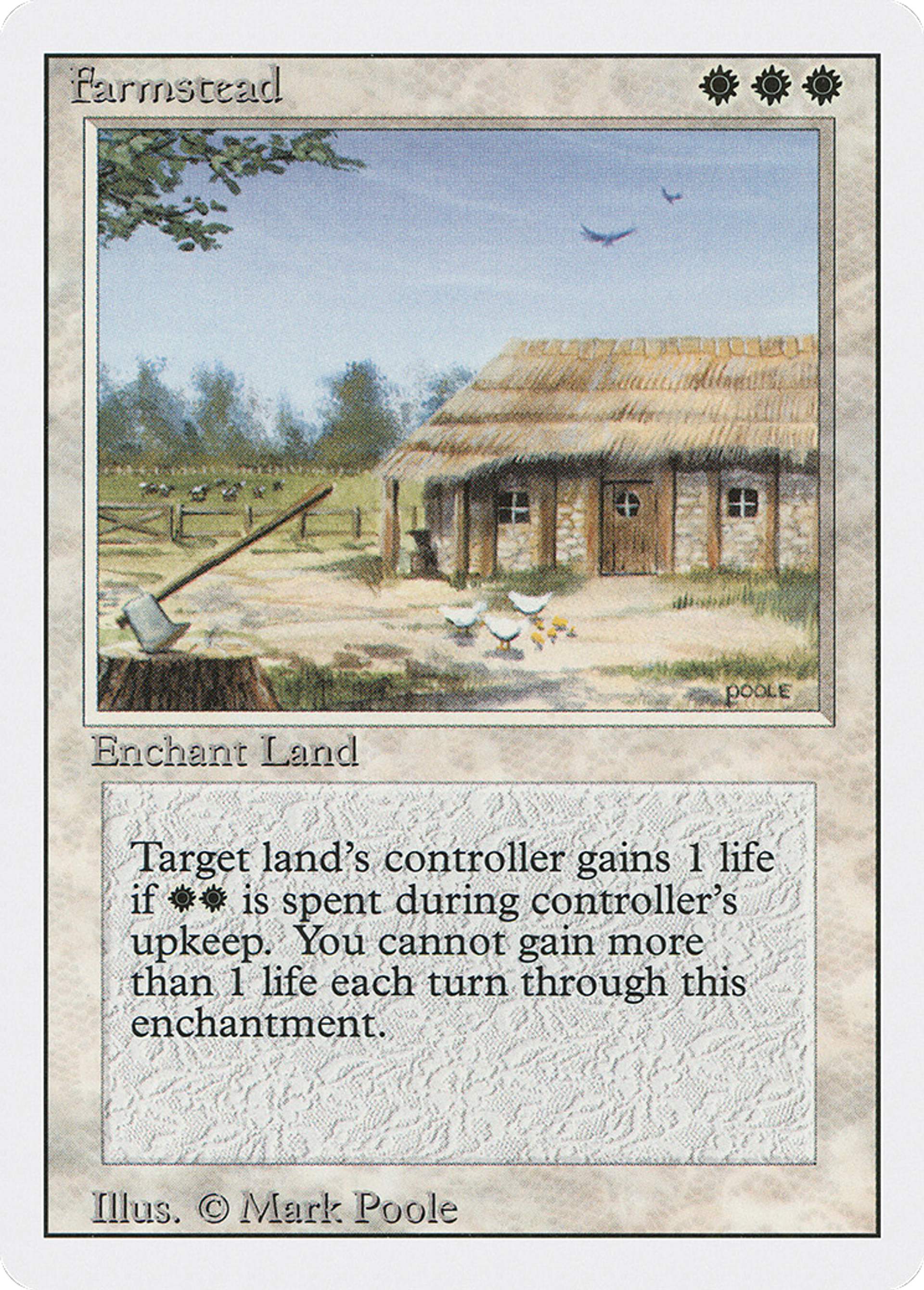 Farmstead — Revised Edition — Magic: The Gathering