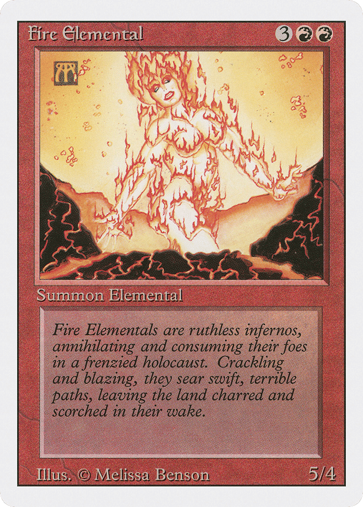 Fire Elemental — Revised Edition — Magic: The Gathering
