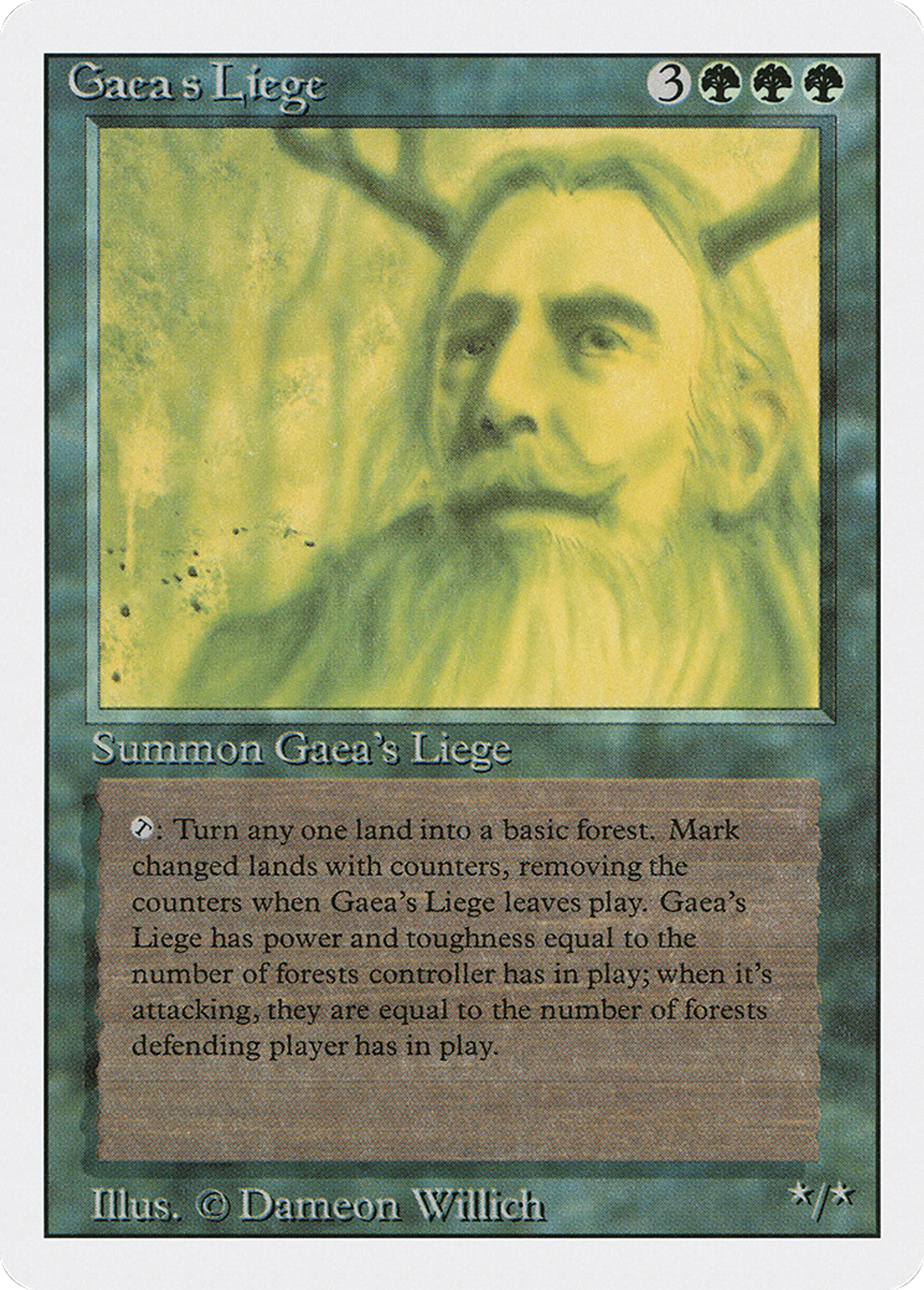 Gaea's Liege — Revised Edition — Magic: The Gathering