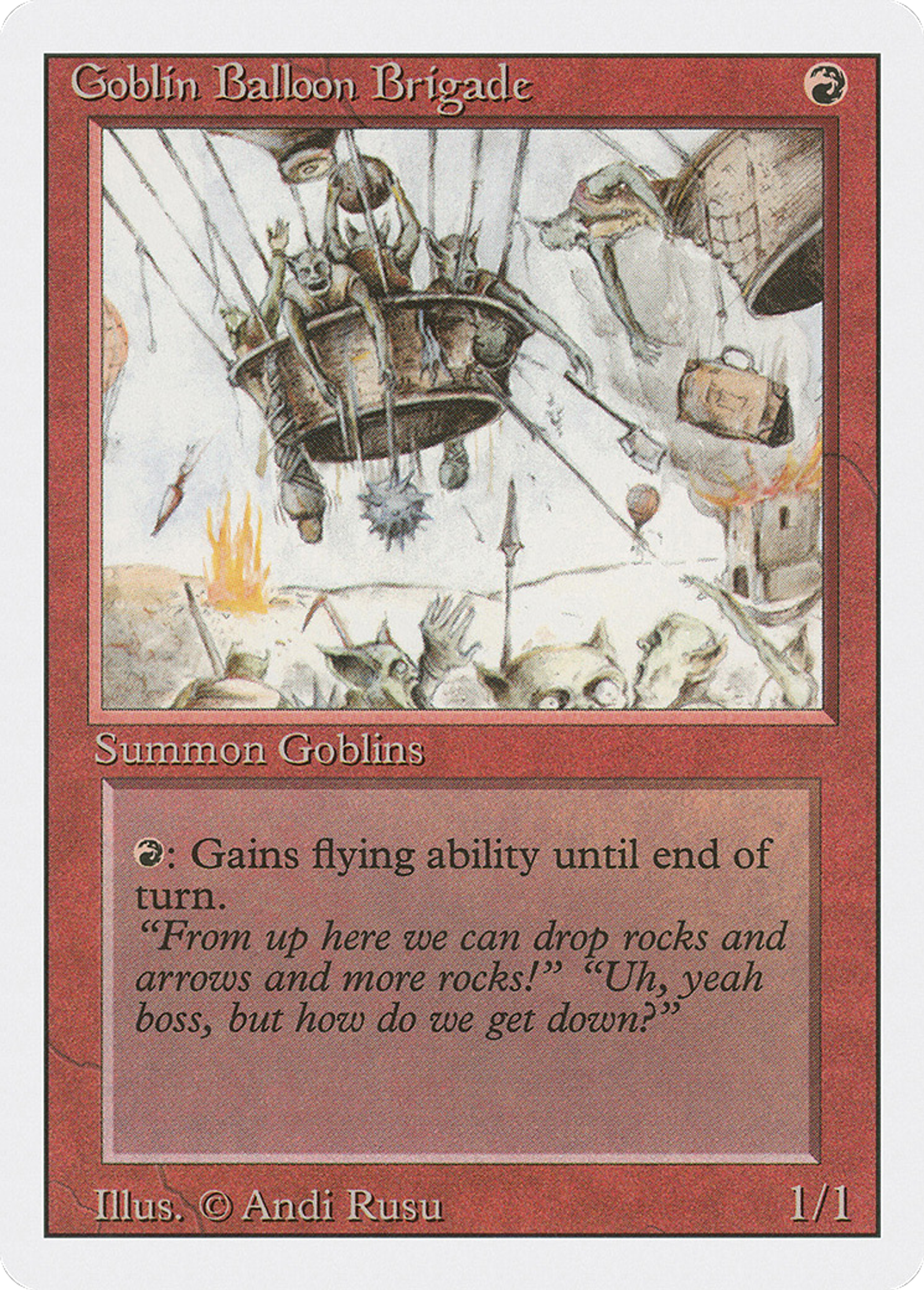 Goblin Balloon Brigade — Revised Edition — Magic: The Gathering