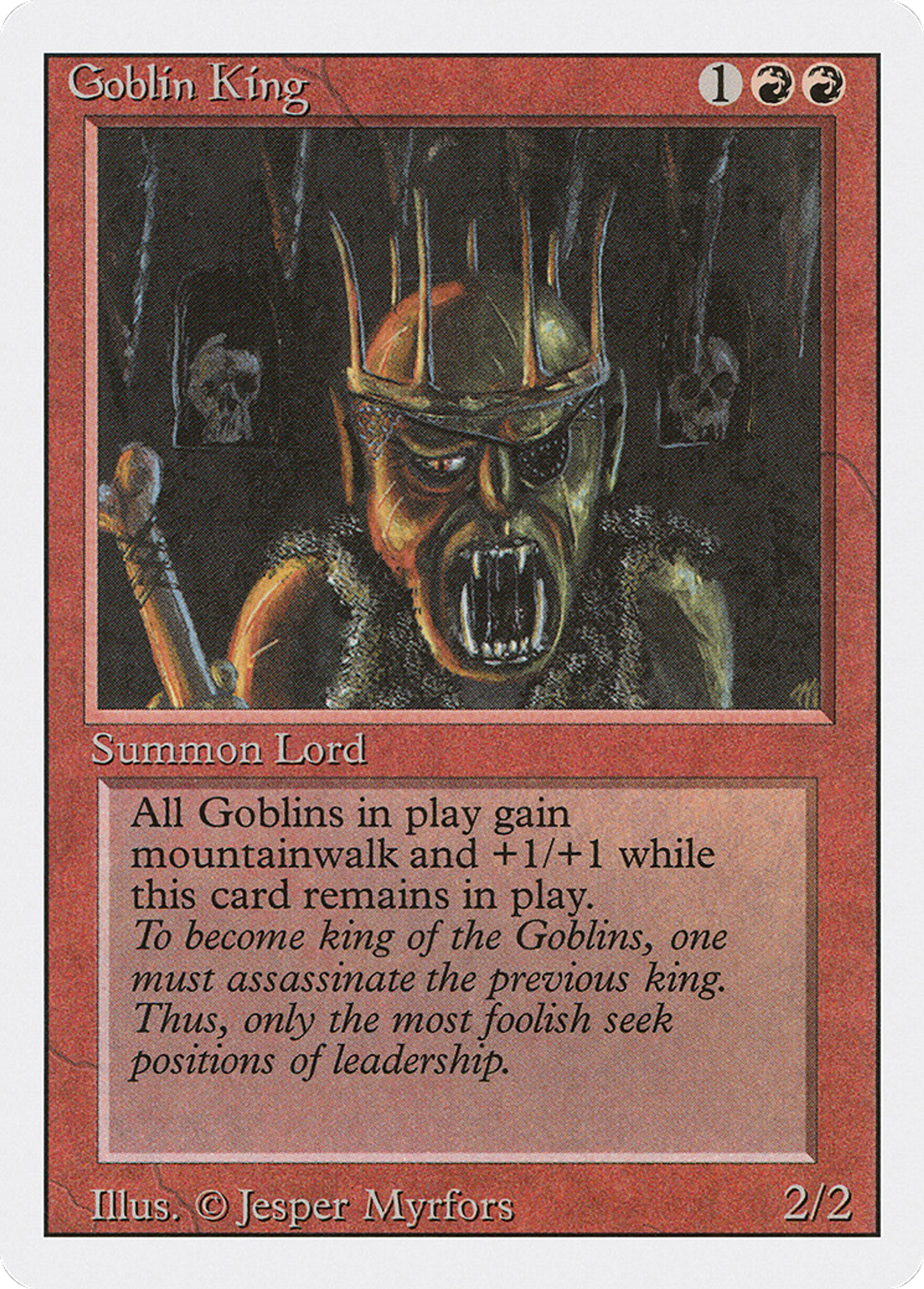 Goblin King — Revised Edition — Magic: The Gathering