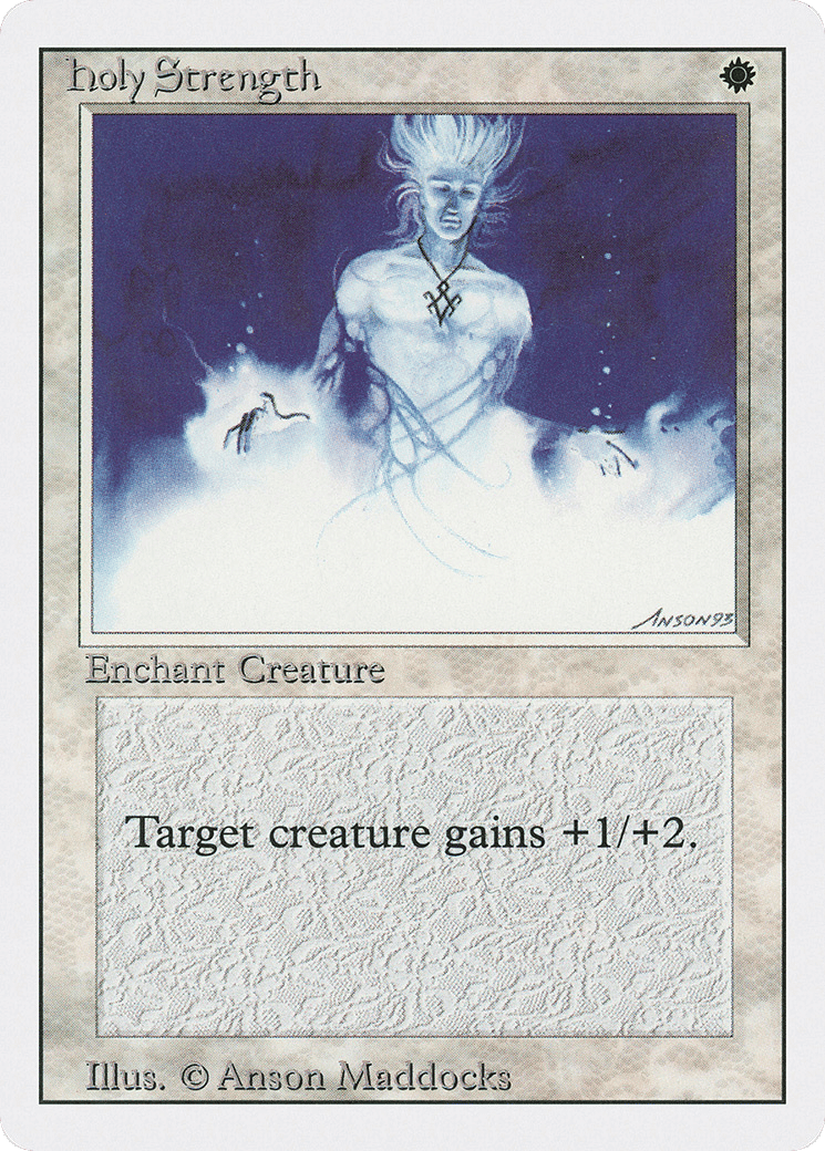 Holy Strength — Revised Edition — Magic: The Gathering