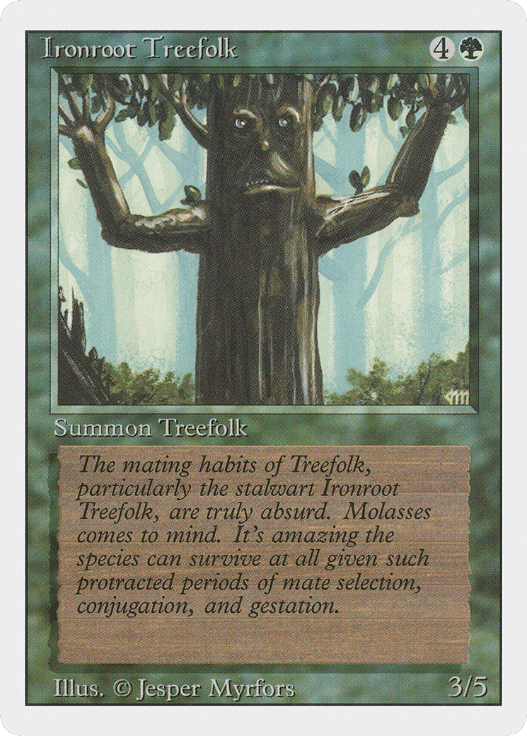 Ironroot Treefolk — Revised Edition — Magic: The Gathering