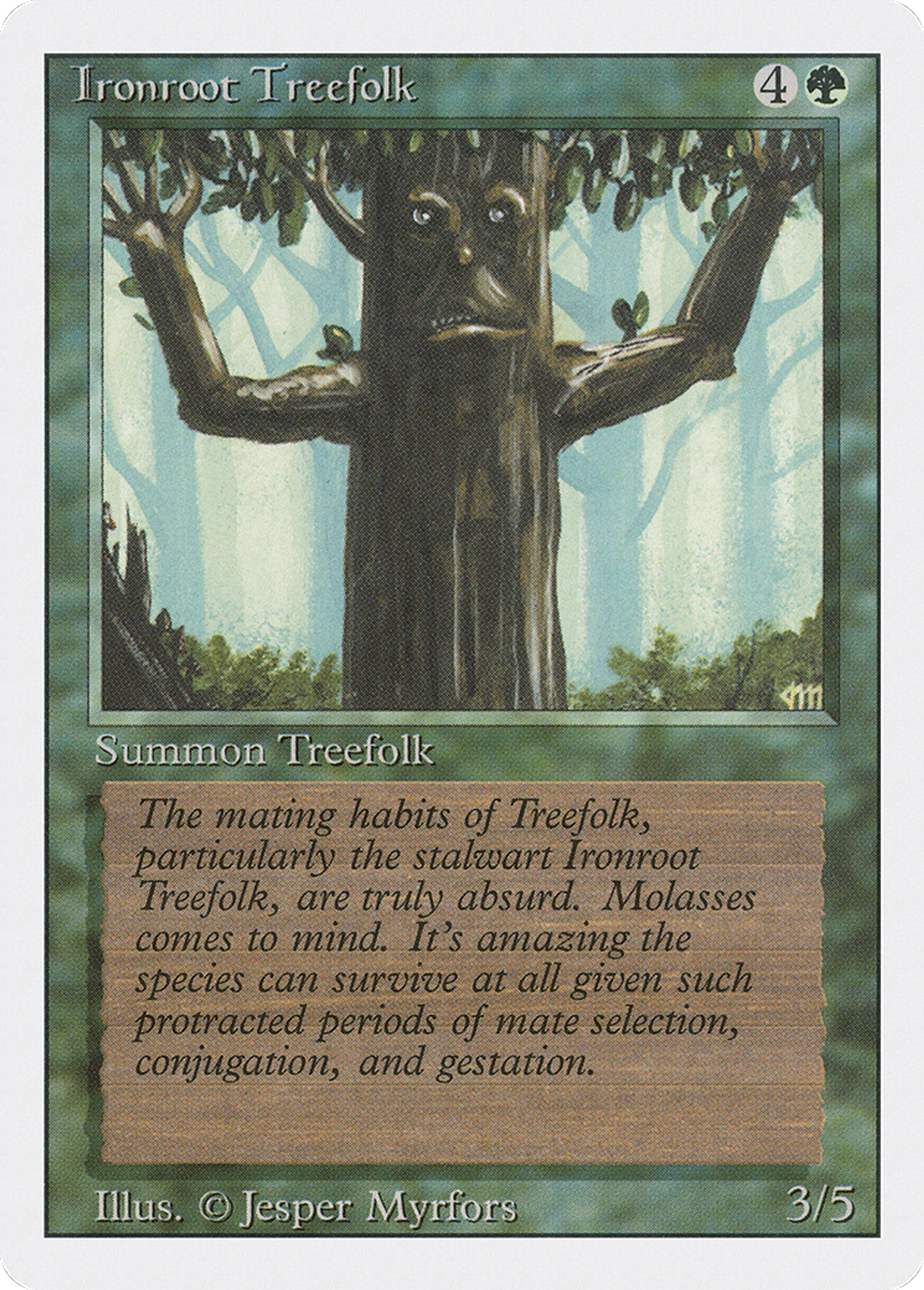 Ironroot Treefolk — Revised Edition — Magic: The Gathering