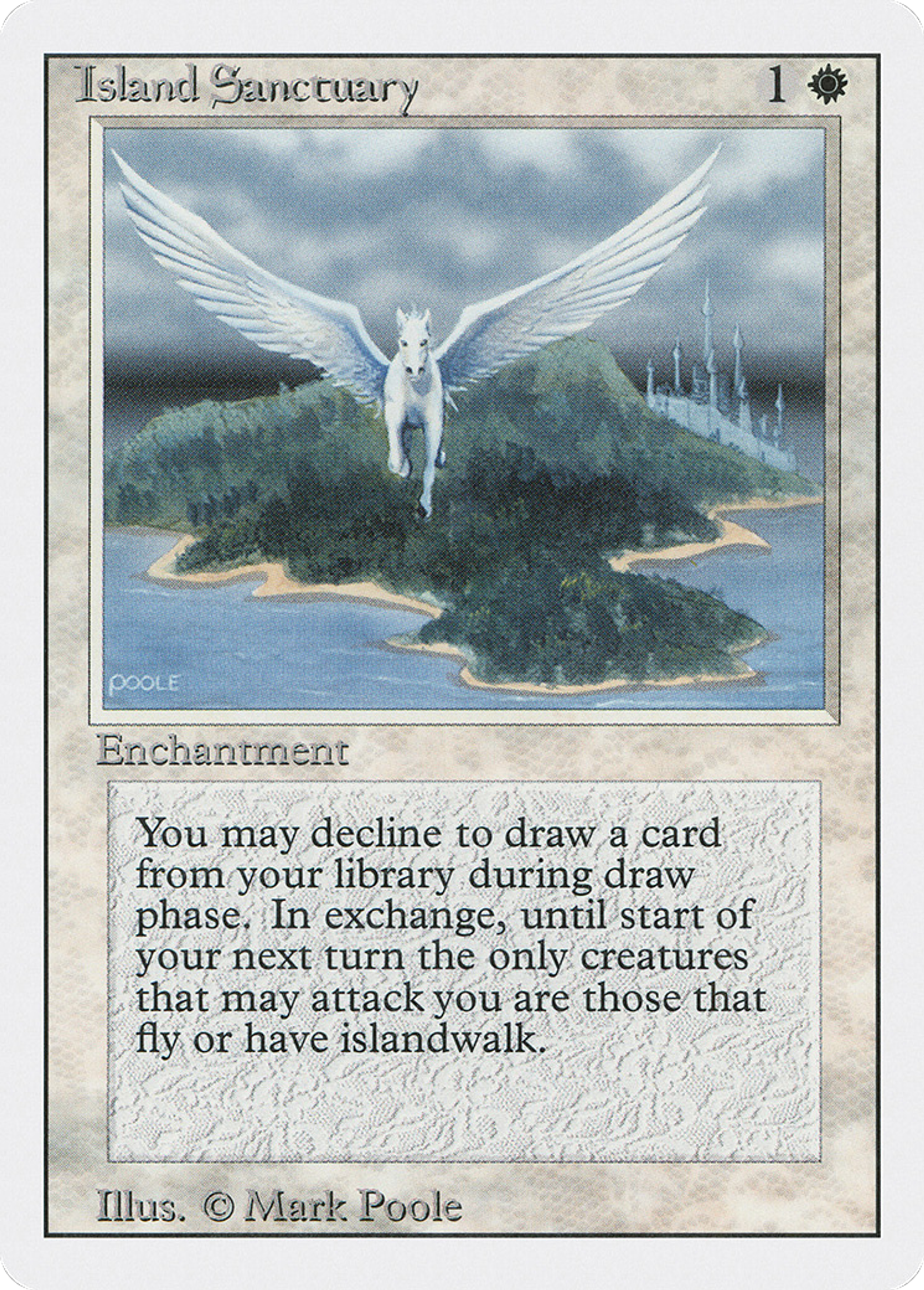 Island Sanctuary — Revised Edition — Magic: The Gathering