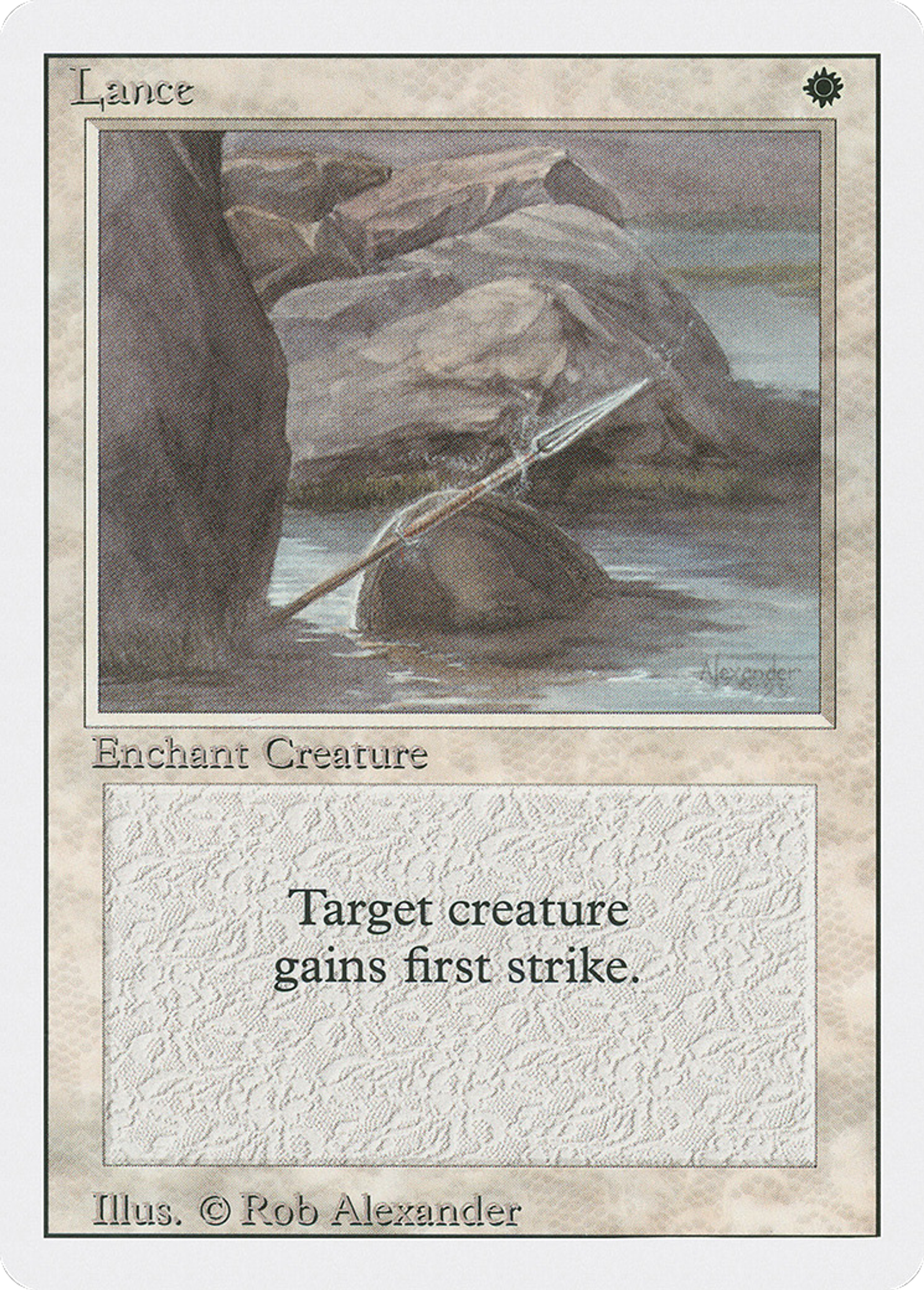 Lance — Revised Edition — Magic: The Gathering