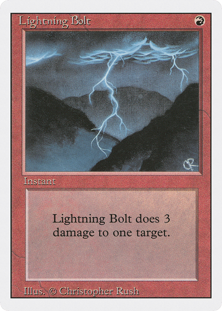 Lightning Bolt — Revised Edition — Magic: The Gathering