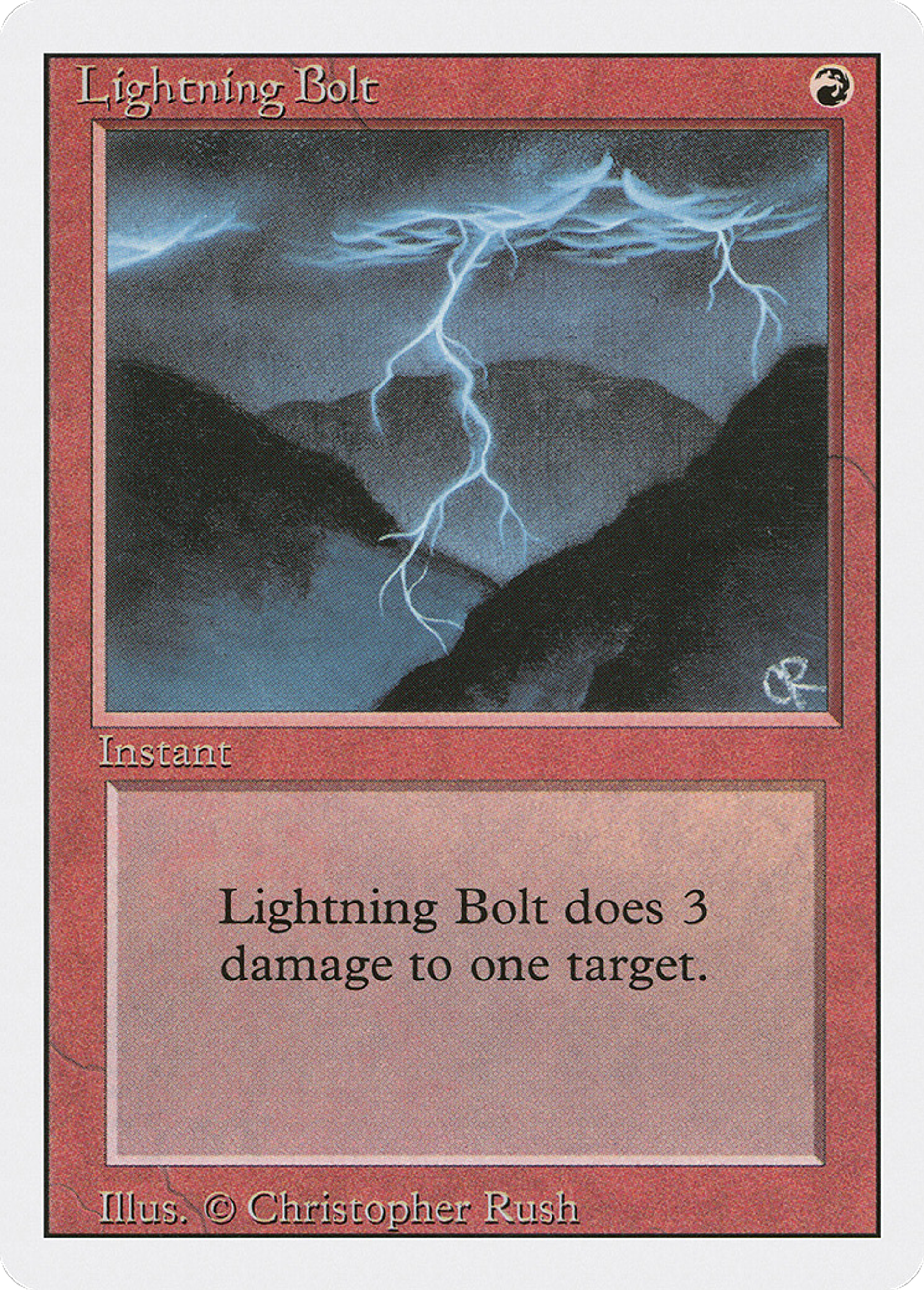 Lightning Bolt — Revised Edition — Magic: The Gathering