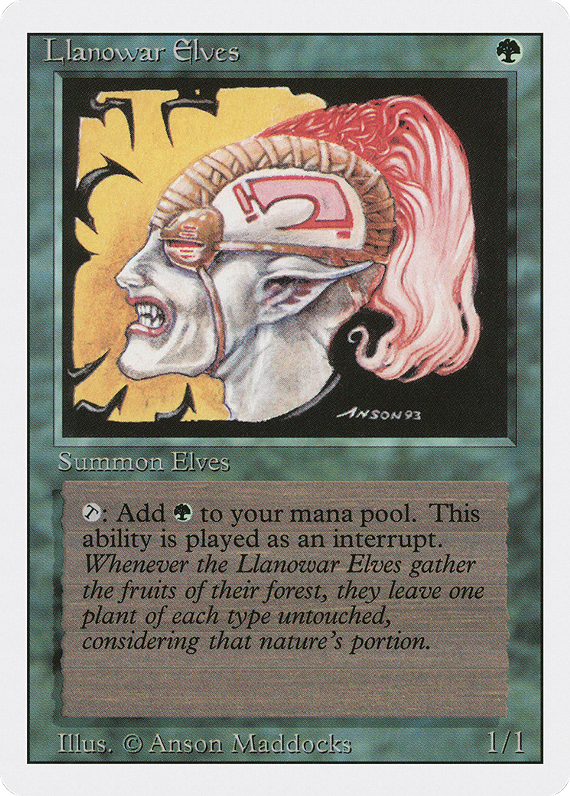 Llanowar Elves — Revised Edition — Magic: The Gathering