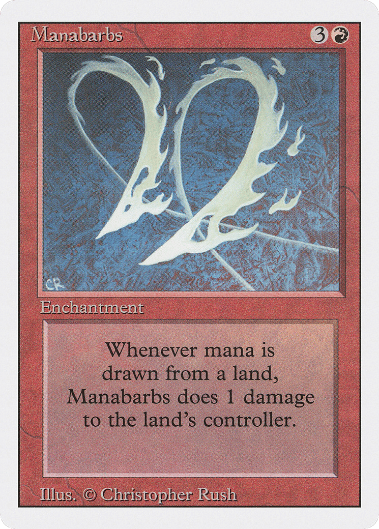 Manabarbs — Revised Edition — Magic: The Gathering