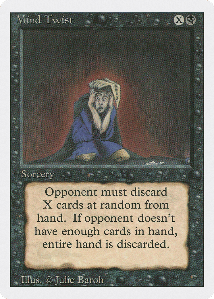 Mind Twist — Revised Edition — Magic: The Gathering