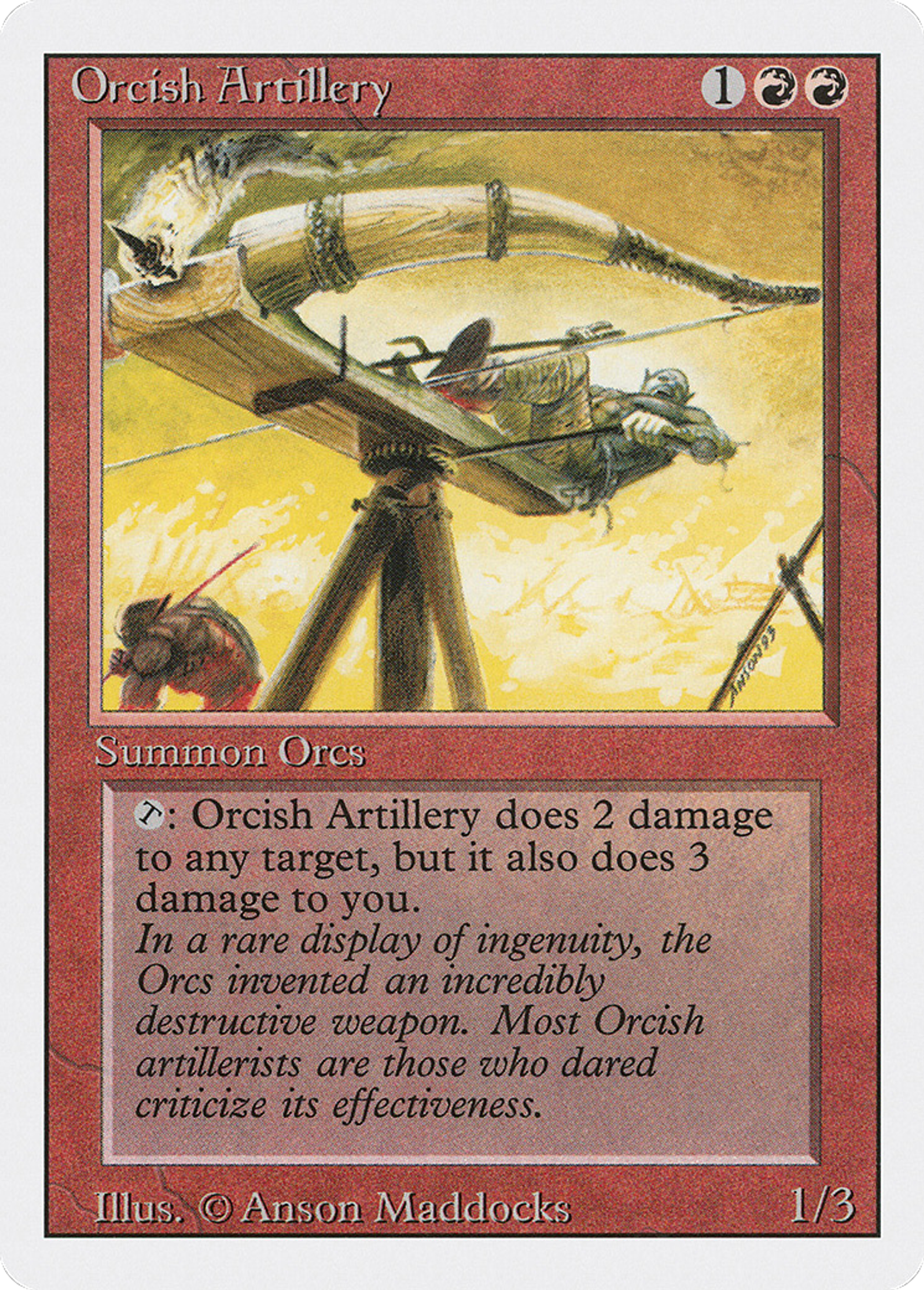 Orcish Artillery — Revised Edition — Magic: The Gathering
