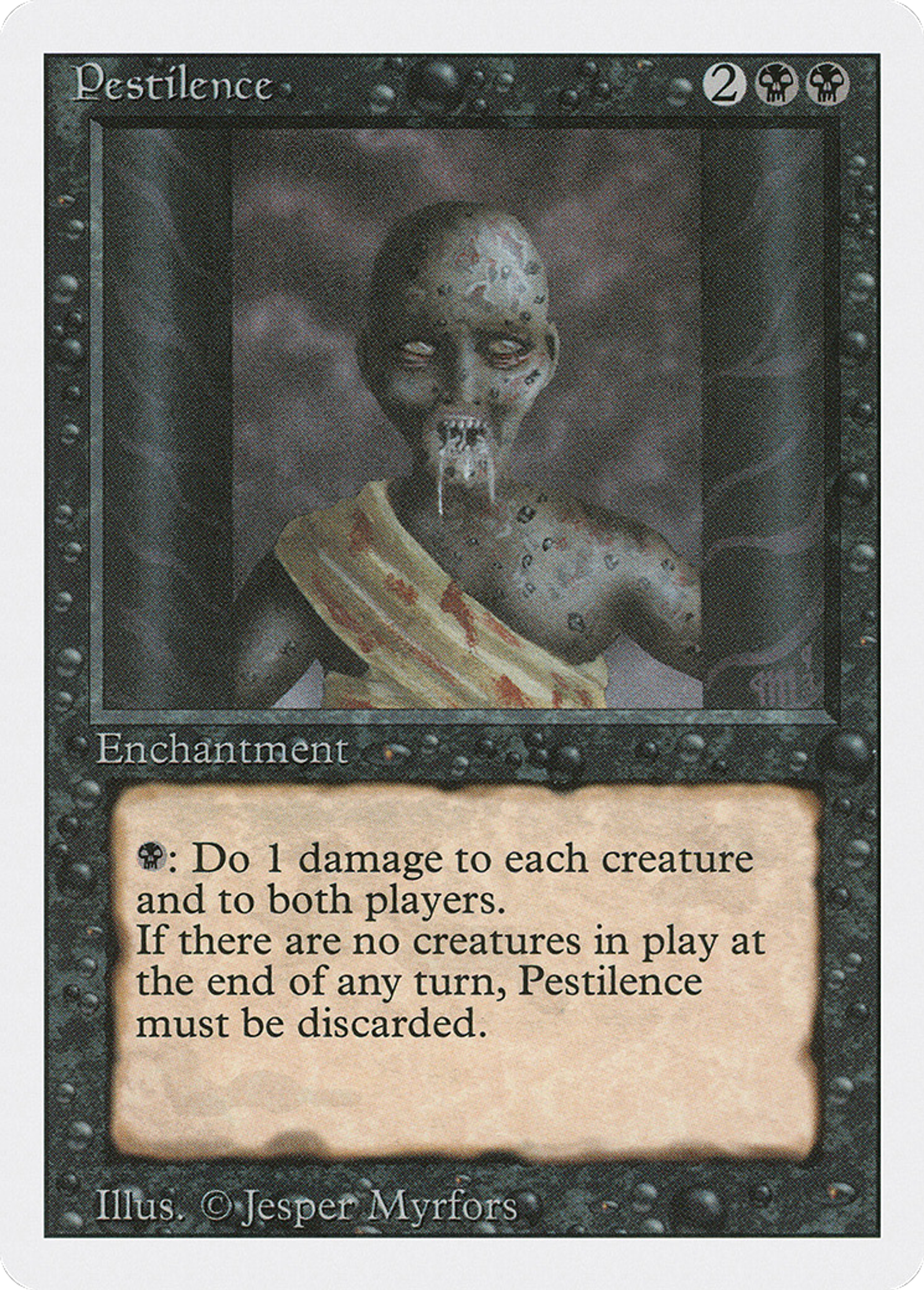 Pestilence — Revised Edition — Magic: The Gathering