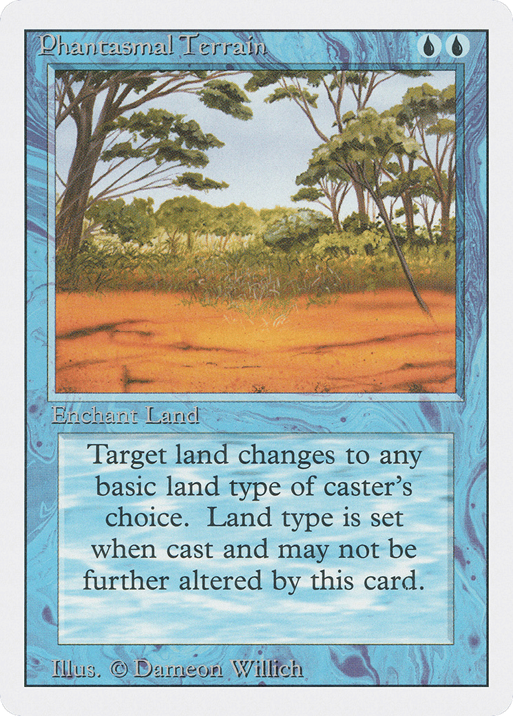 Phantasmal Terrain — Revised Edition — Magic: The Gathering