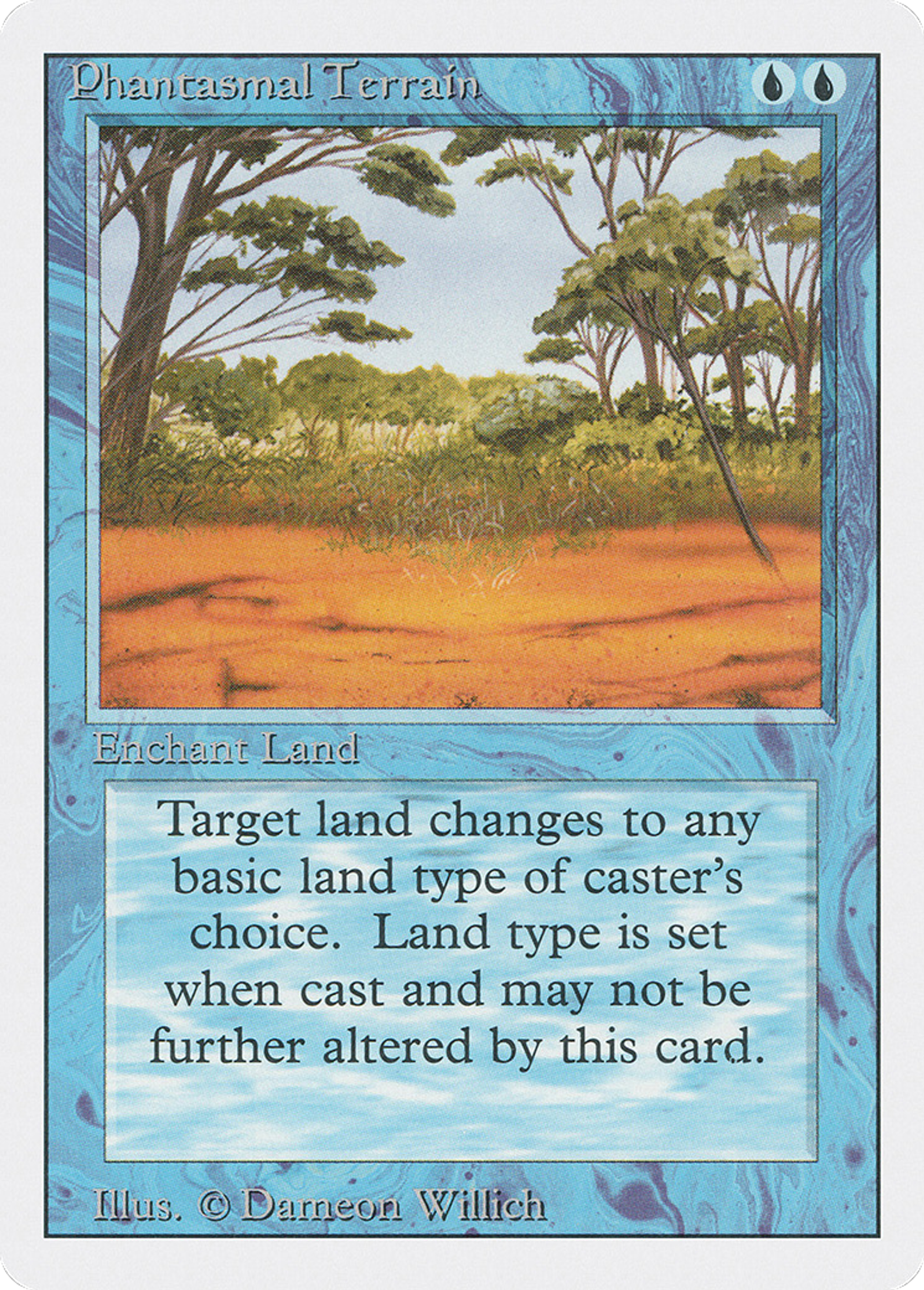 Phantasmal Terrain — Revised Edition — Magic: The Gathering