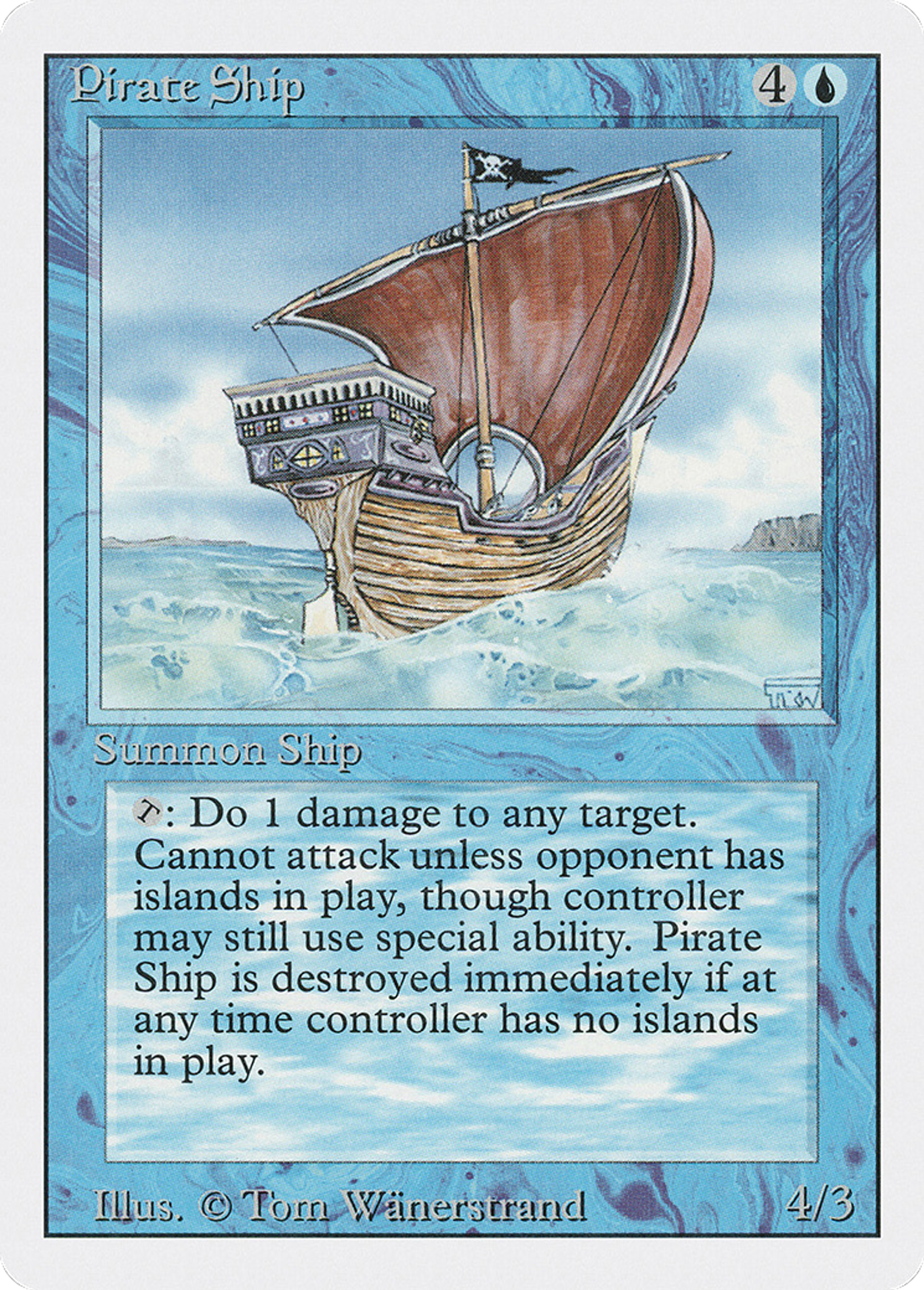 Pirate Ship — Revised Edition — Magic: The Gathering