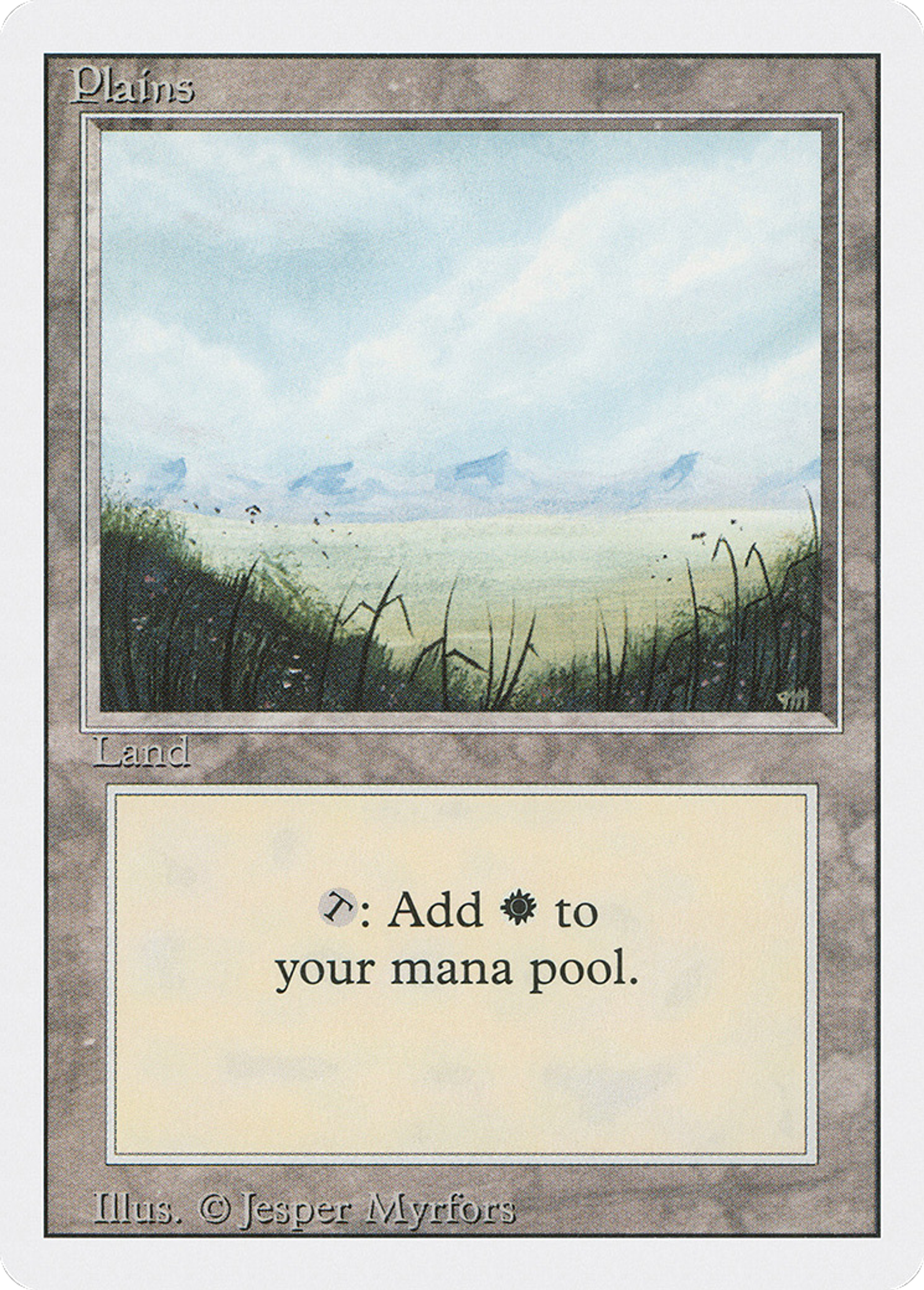 Plains — Revised Edition — Magic: The Gathering