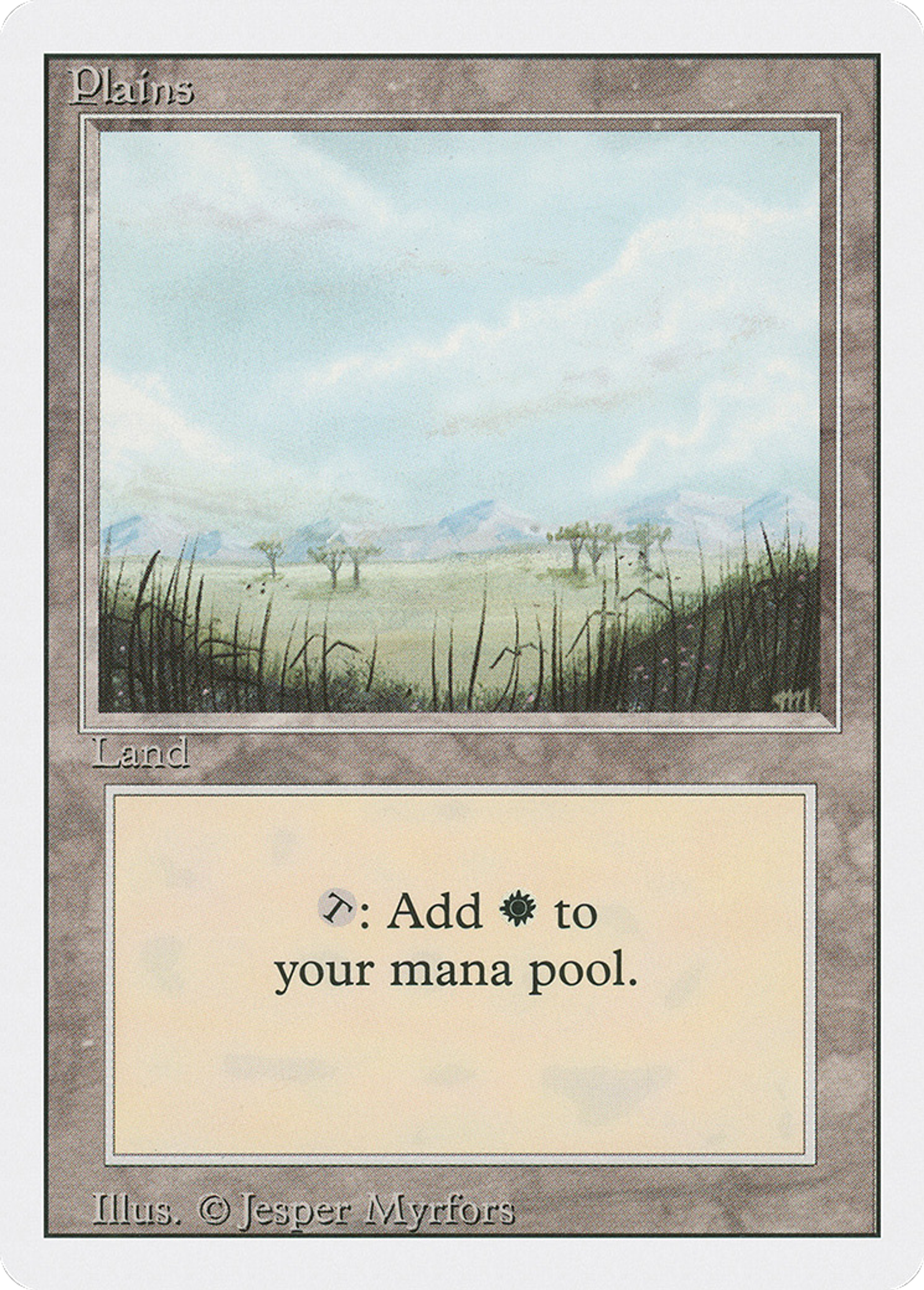Plains — Revised Edition — Magic: The Gathering