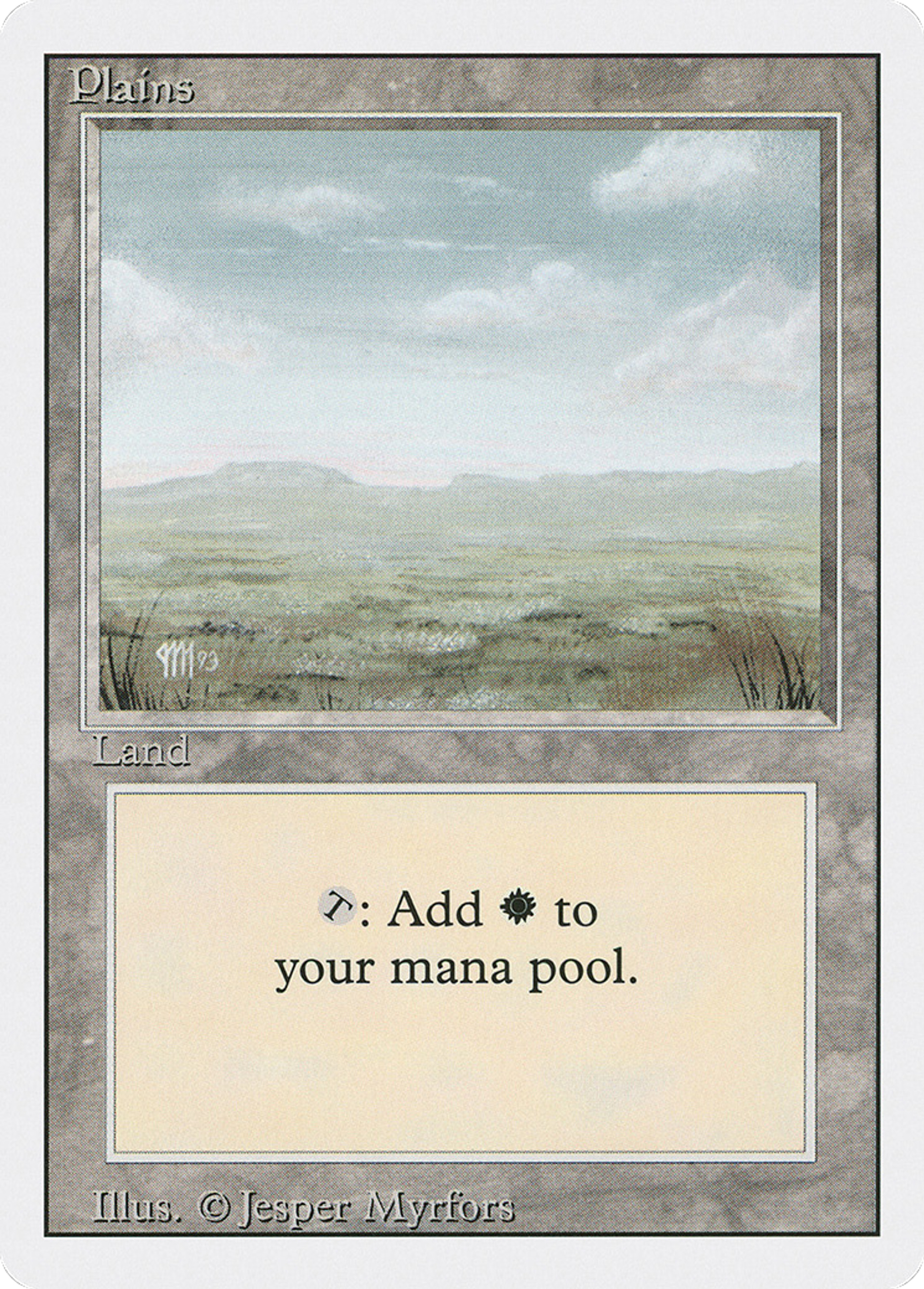 Plains — Revised Edition — Magic: The Gathering