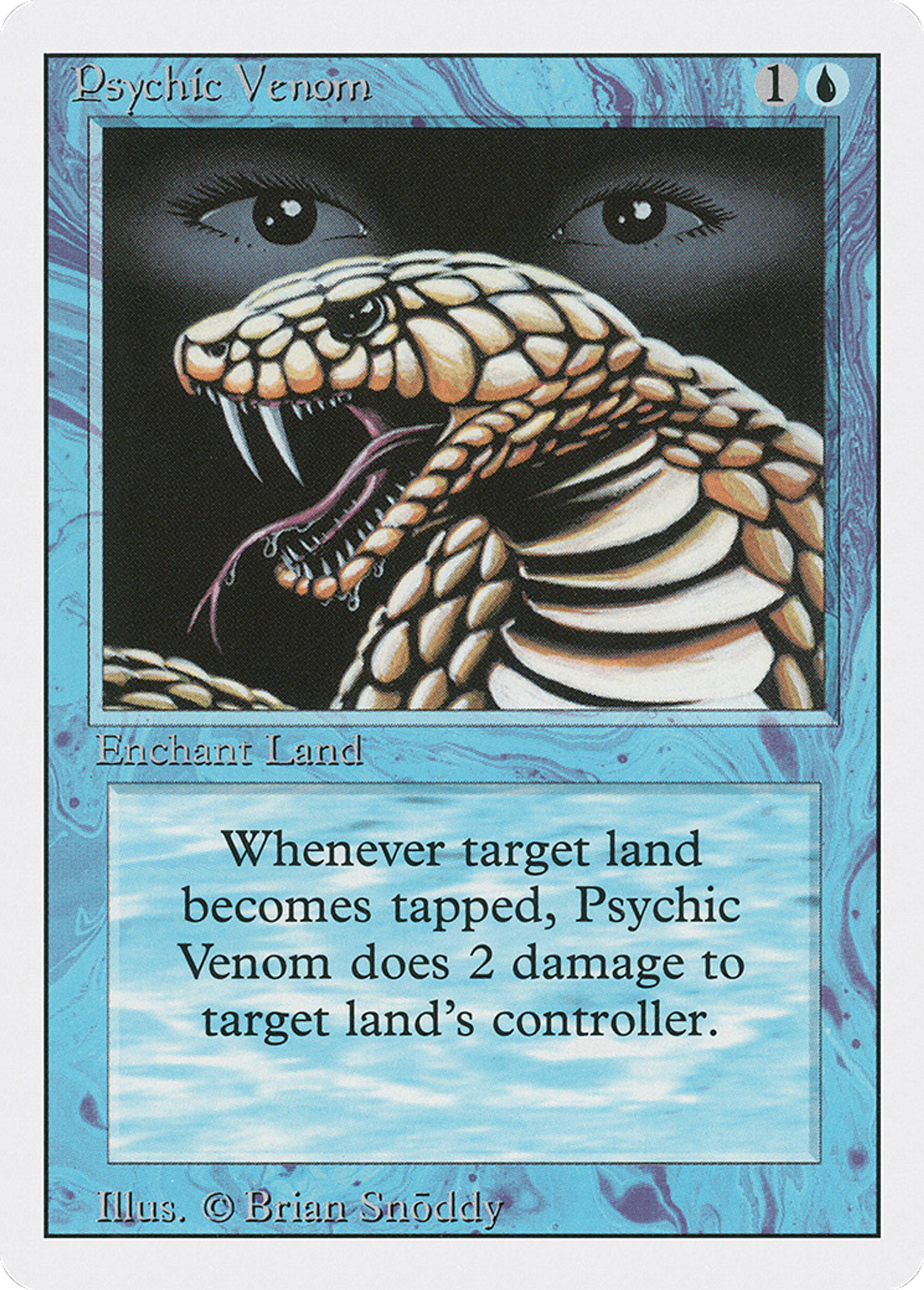 Psychic Venom — Revised Edition — Magic: The Gathering