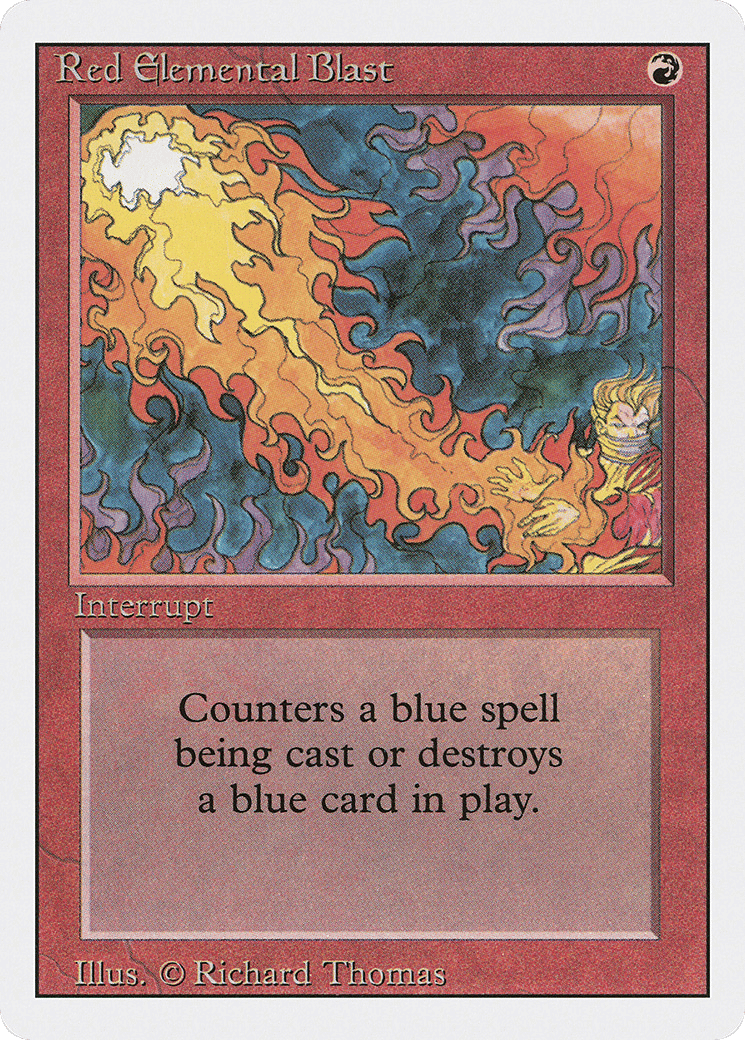 Salve élémentaire rouge from Revised Edition - Magic: The Gathering