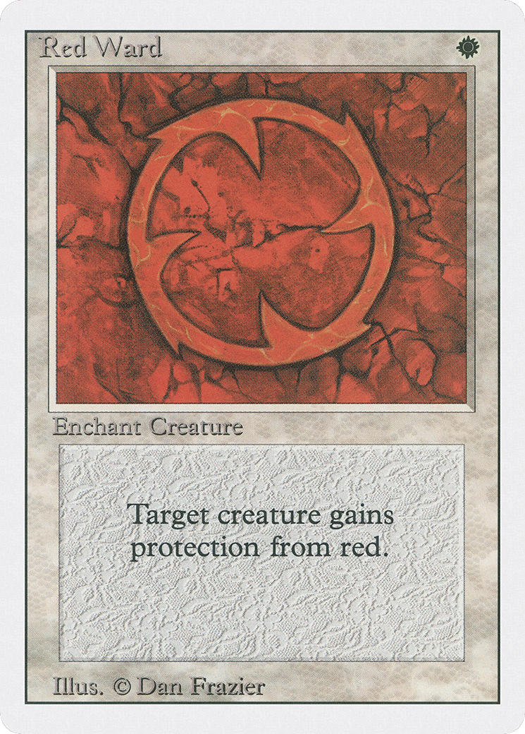 Red Ward — Revised Edition — Magic: The Gathering