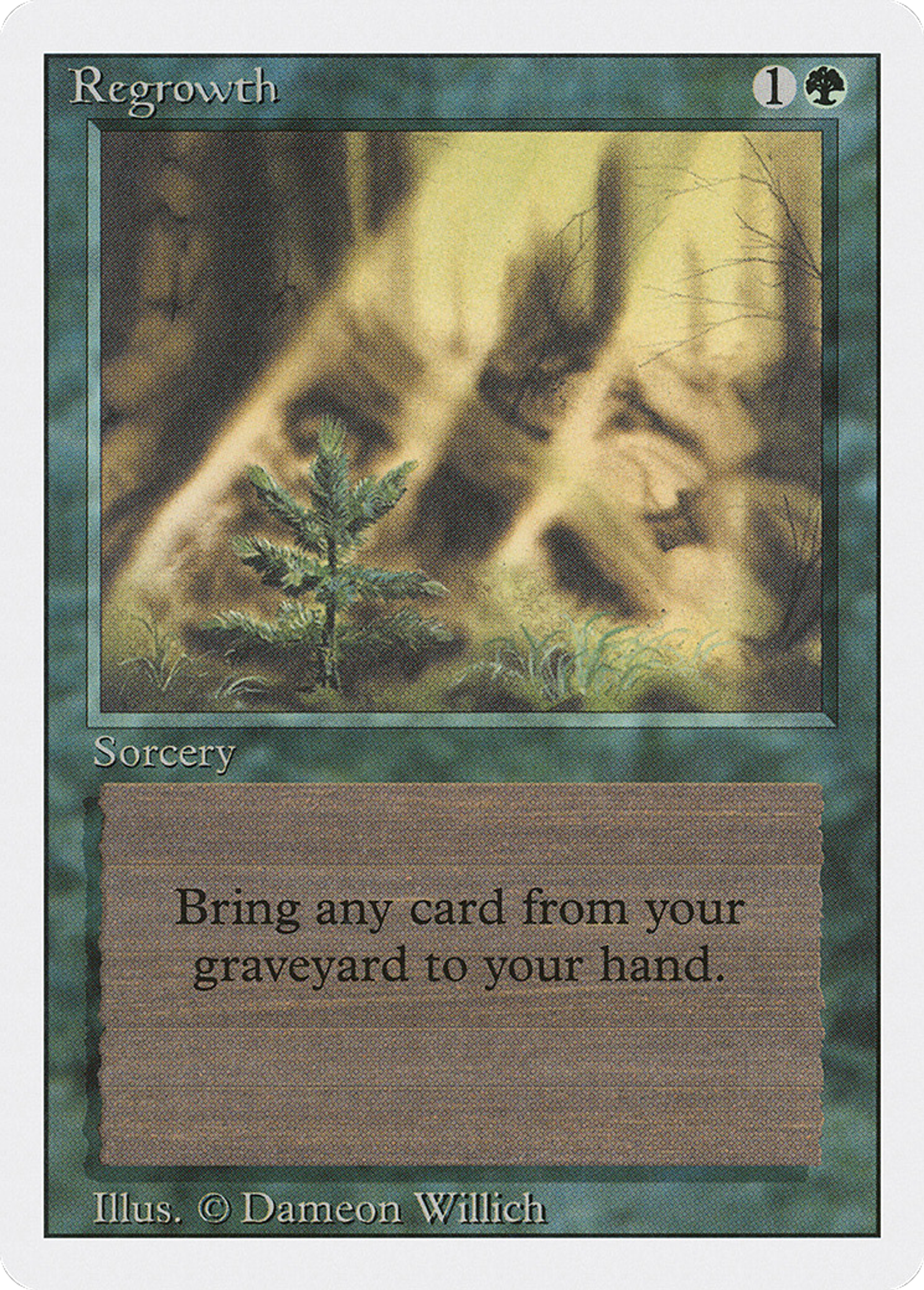 Regrowth — Revised Edition — Magic: The Gathering