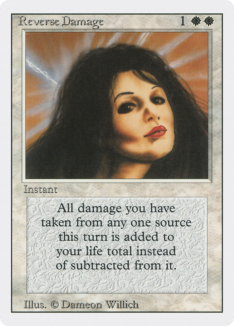 Reverse Damage — Revised Edition — Magic: The Gathering
