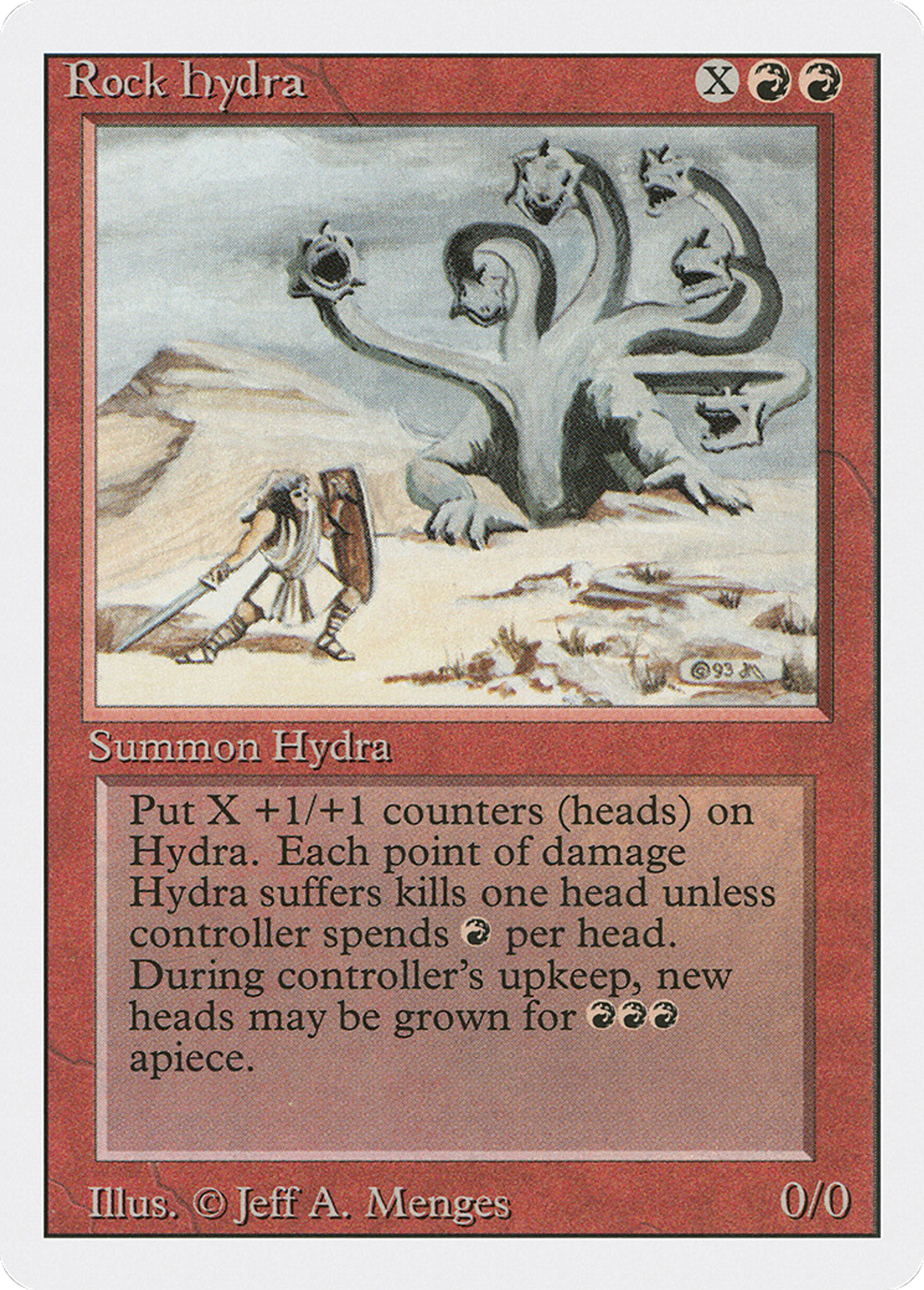 Rock Hydra — Revised Edition — Magic: The Gathering
