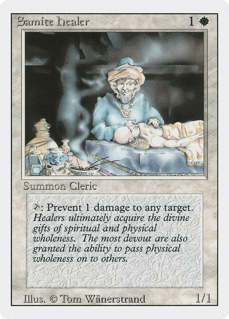 Samite Healer — Revised Edition — Magic: The Gathering