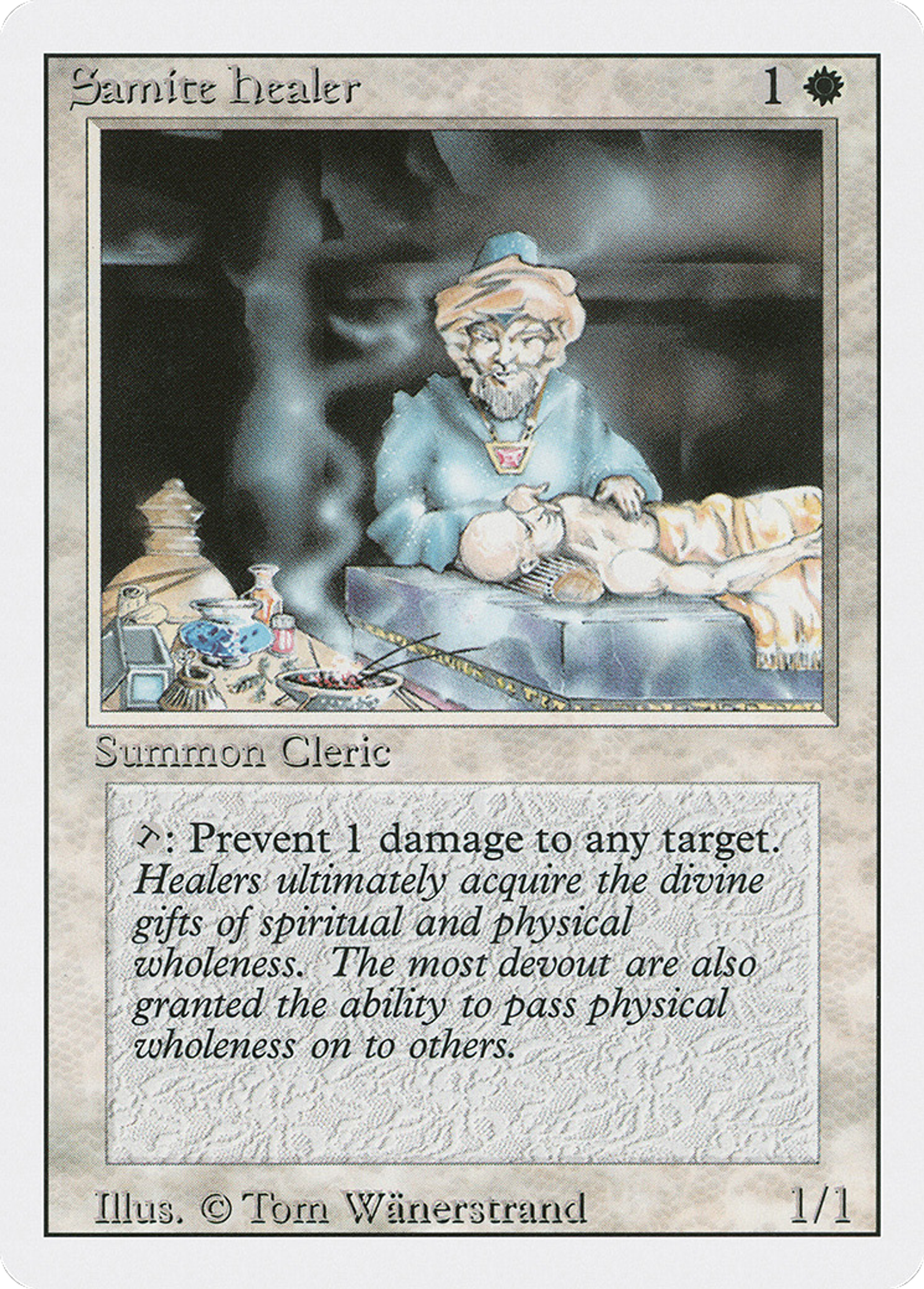 Samite Healer — Revised Edition — Magic: The Gathering