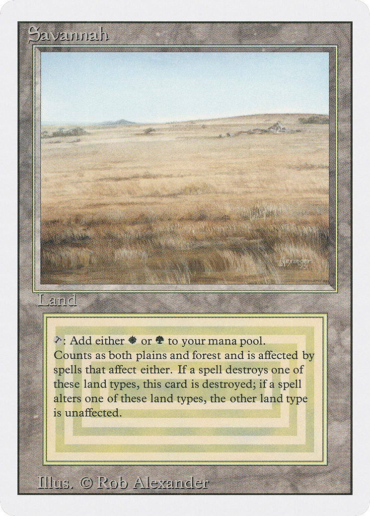 Savannah — Revised Edition — Magic: The Gathering