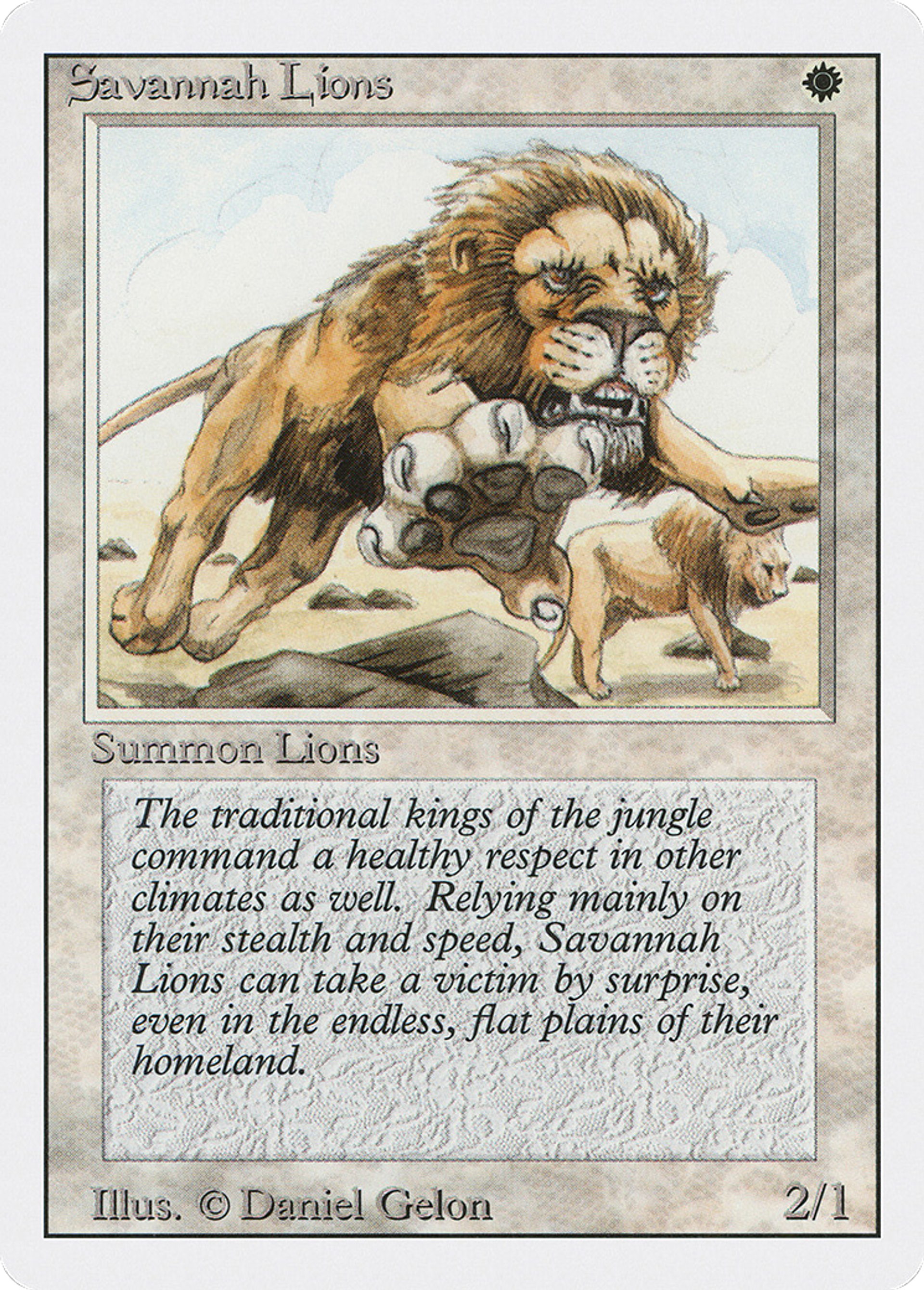 Savannah Lions — Revised Edition — Magic: The Gathering