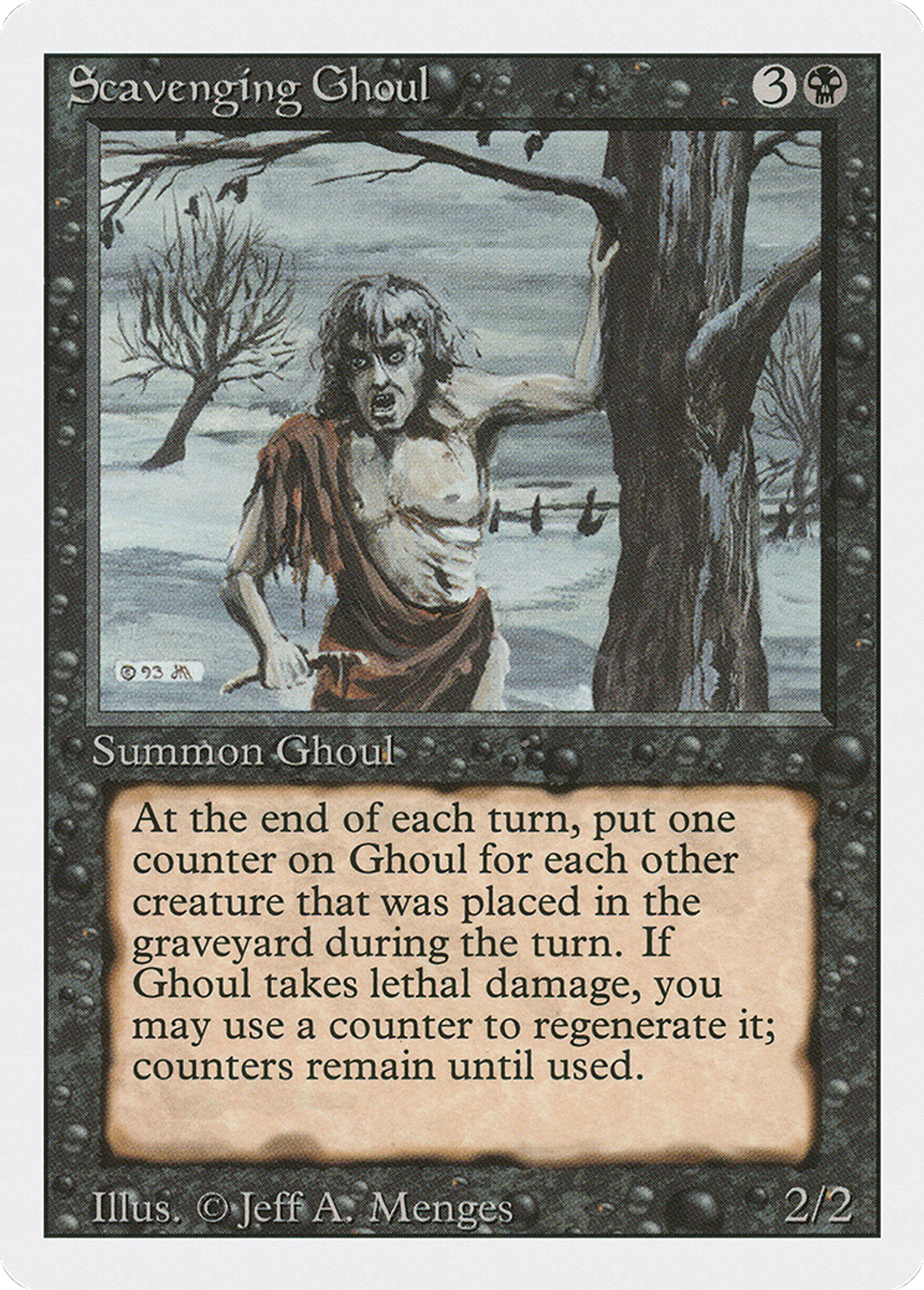 Scavenging Ghoul — Revised Edition — Magic: The Gathering