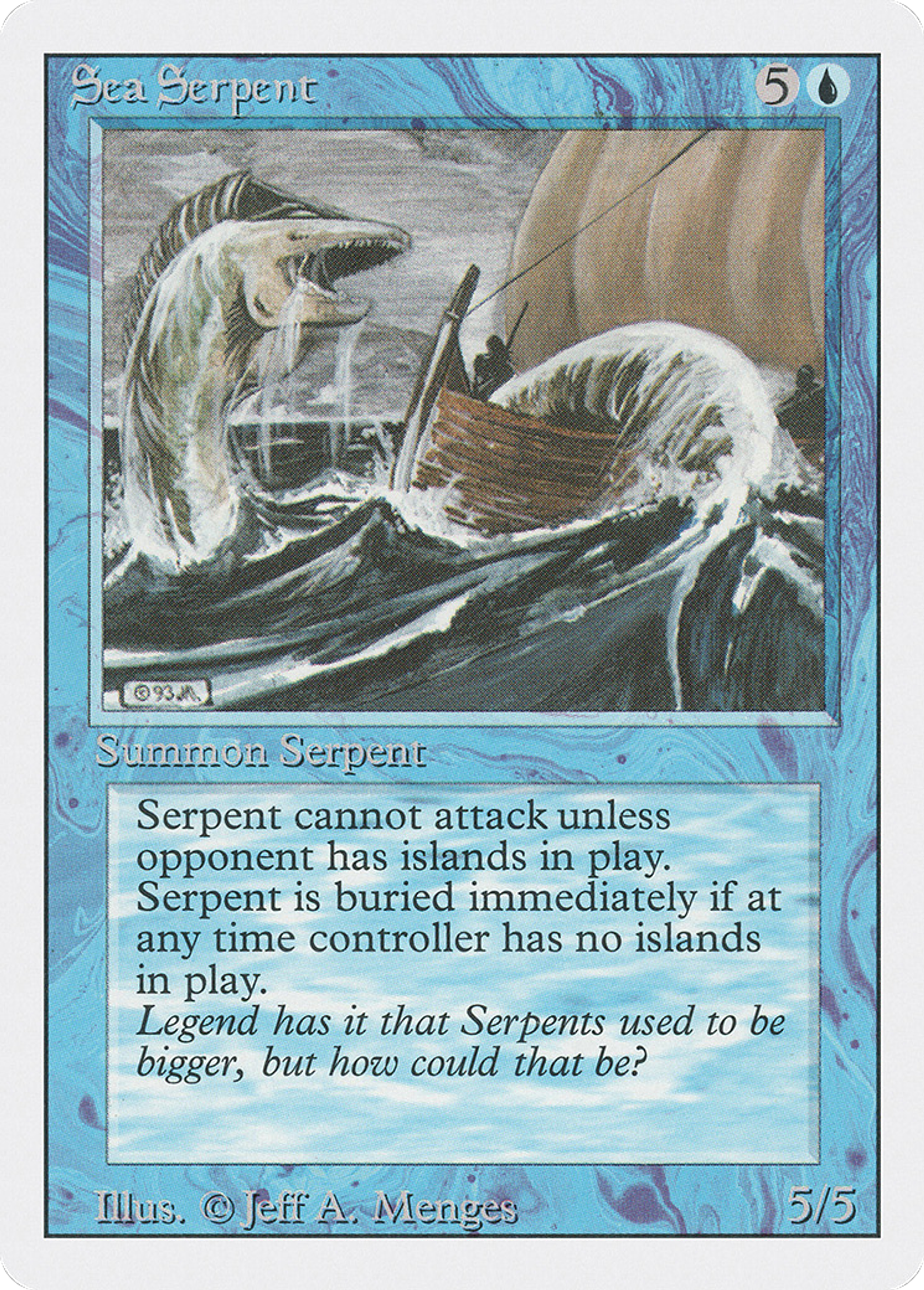 Sea Serpent — Revised Edition — Magic: The Gathering