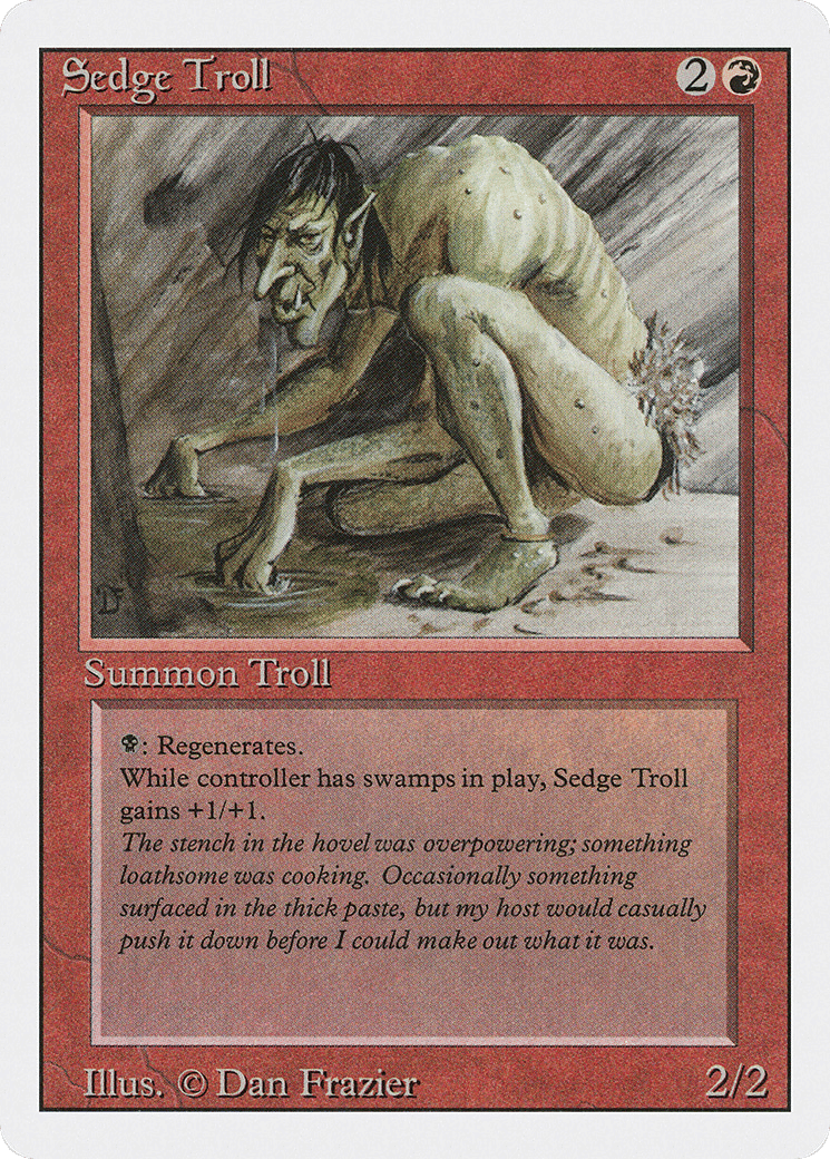 Sedge Troll — Revised Edition — Magic: The Gathering