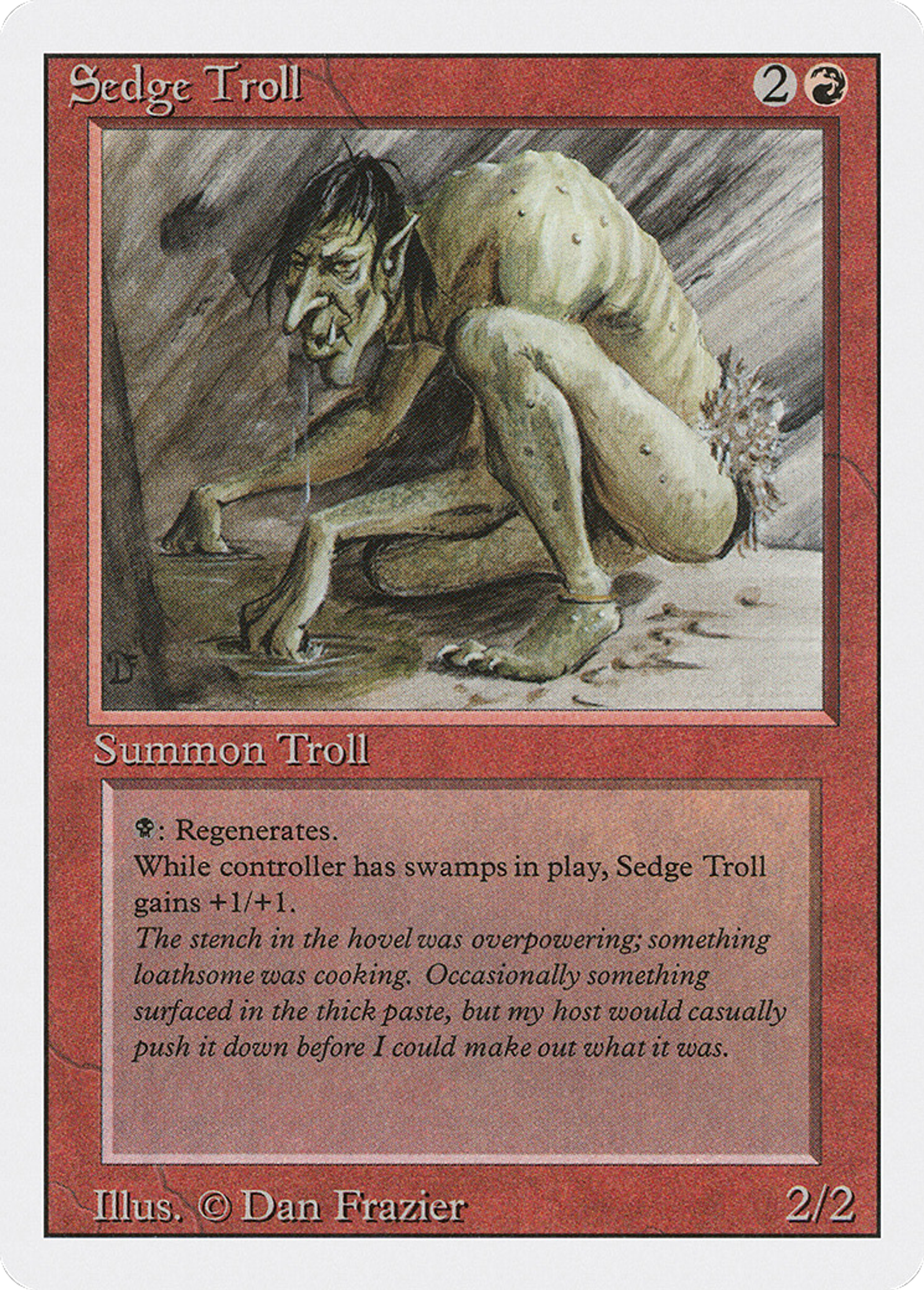 Sedge Troll — Revised Edition — Magic: The Gathering