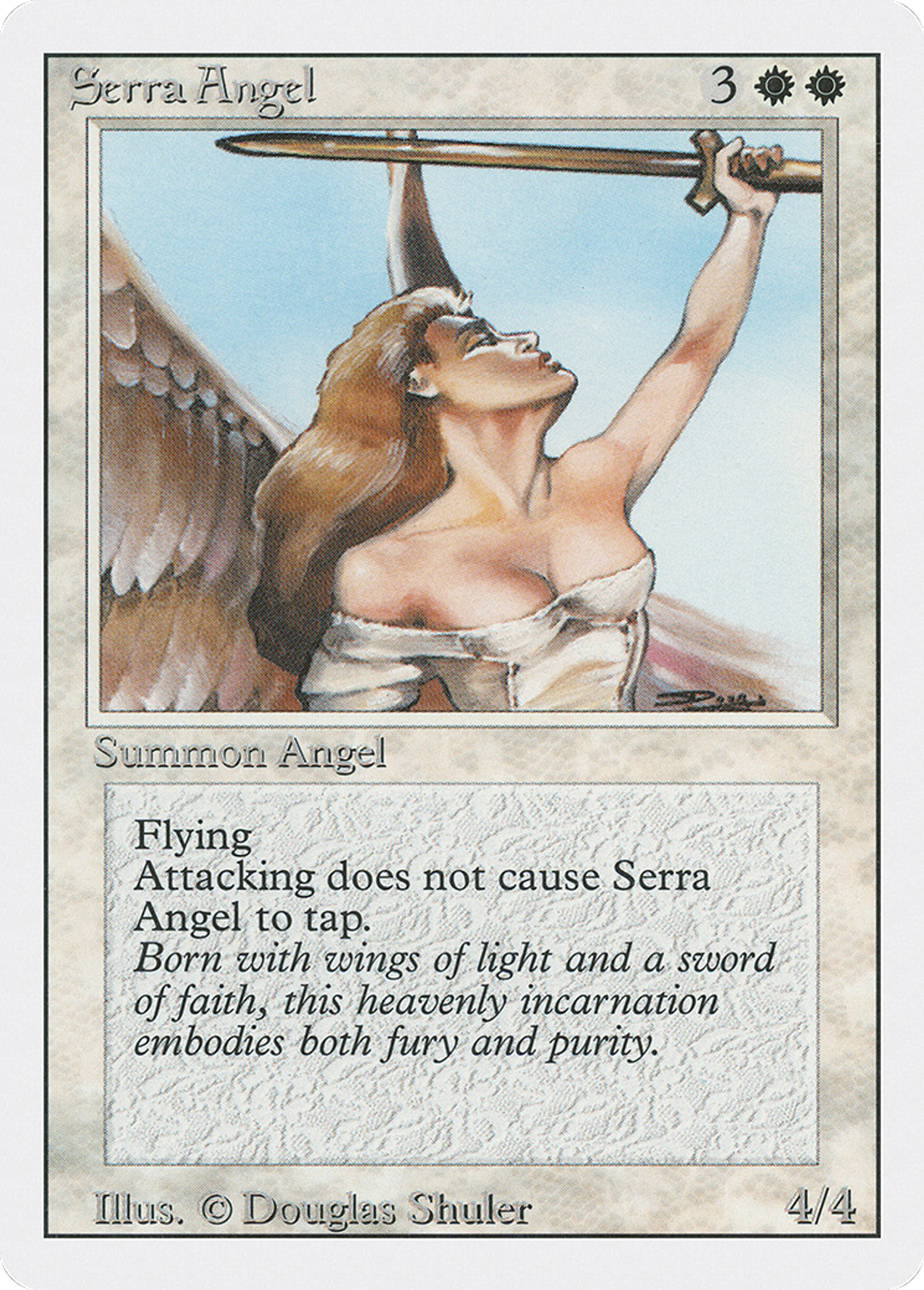 Serra Angel — Revised Edition — Magic: The Gathering