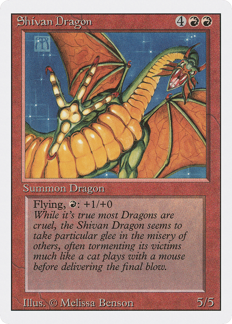 Shivan Dragon — Revised Edition — Magic: The Gathering