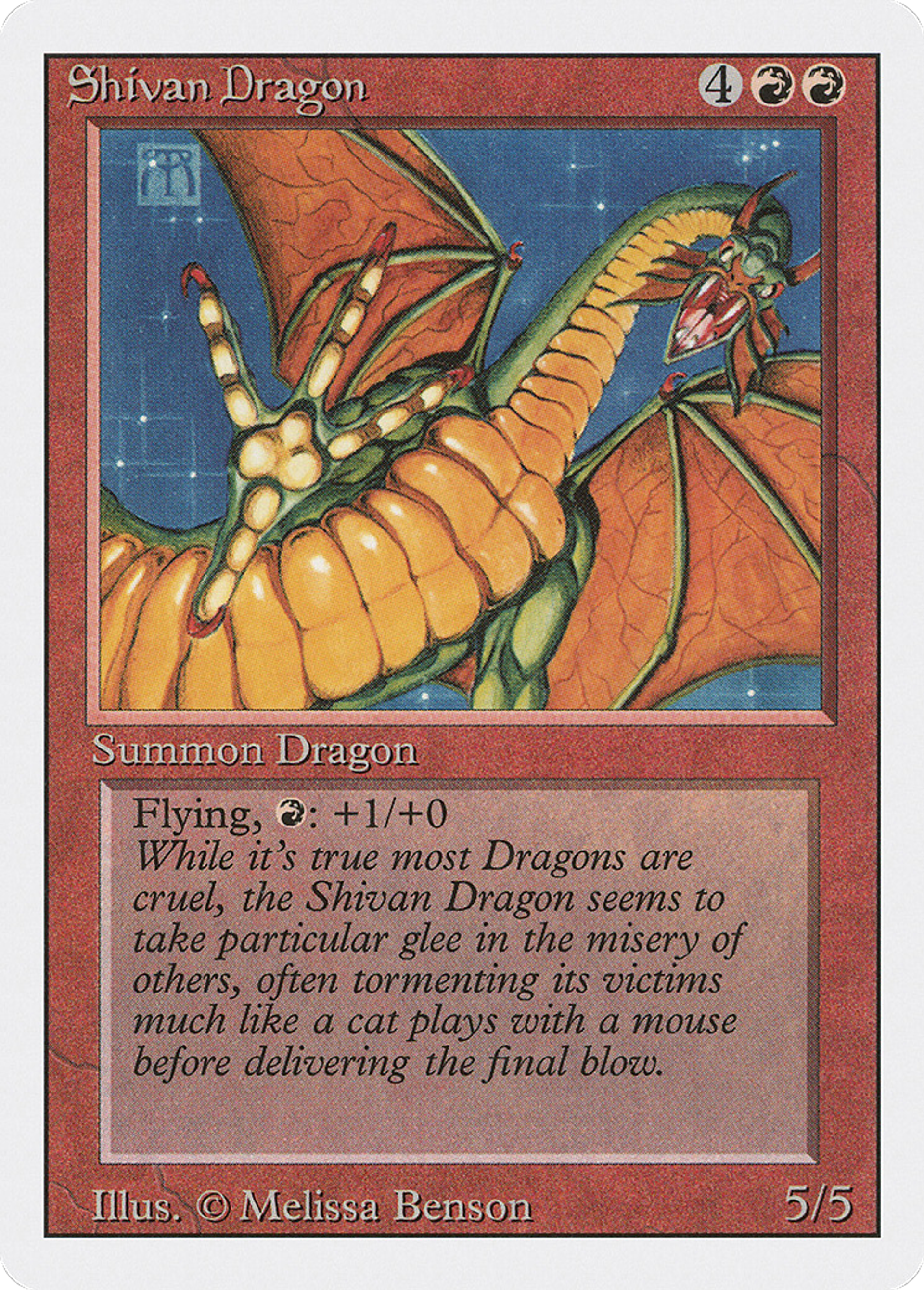 Shivan Dragon — Revised Edition — Magic: The Gathering
