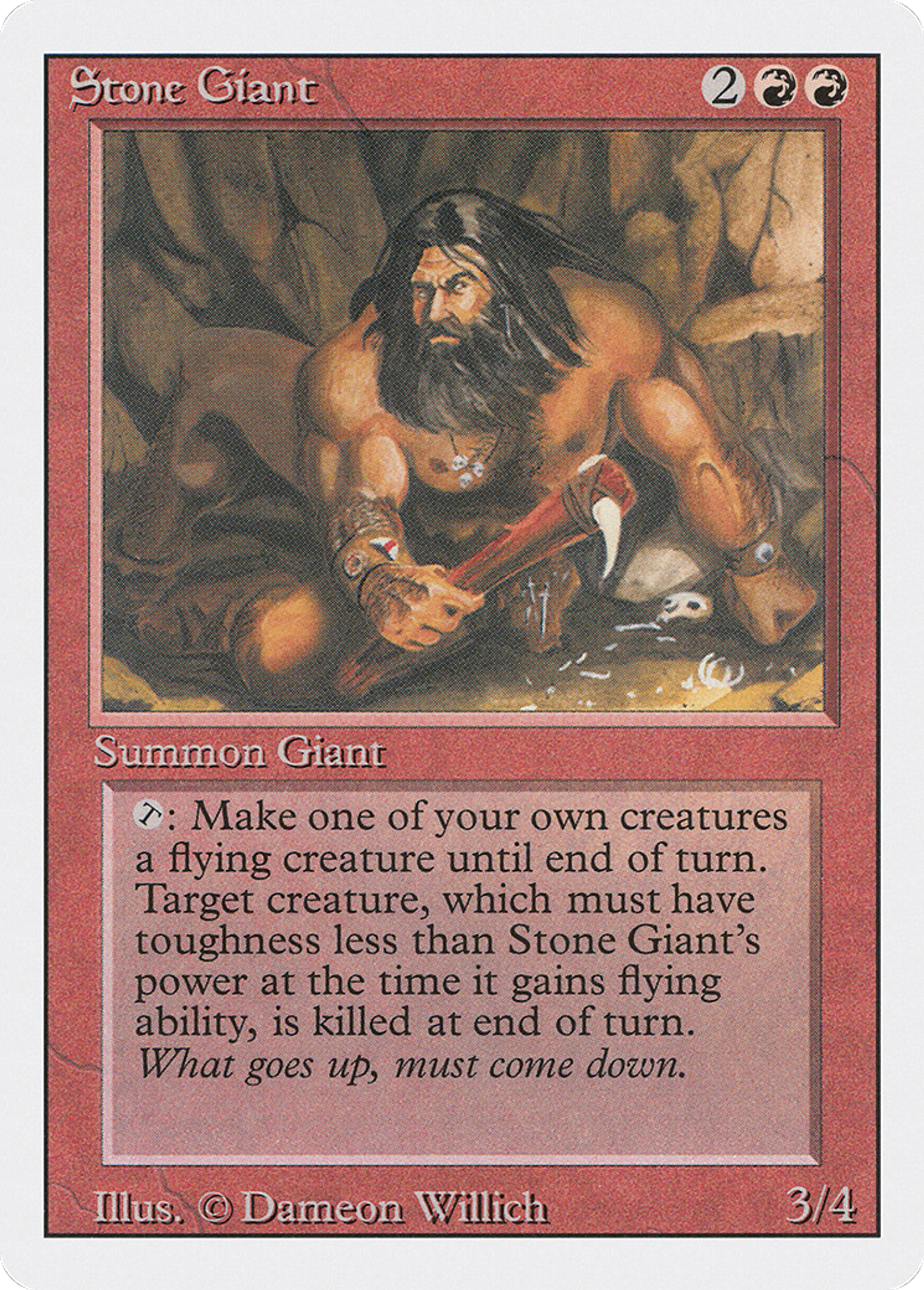 Stone Giant — Revised Edition — Magic: The Gathering