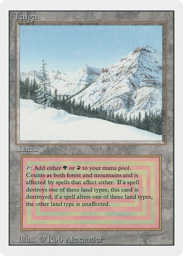 Taiga — Revised Edition — Magic: The Gathering