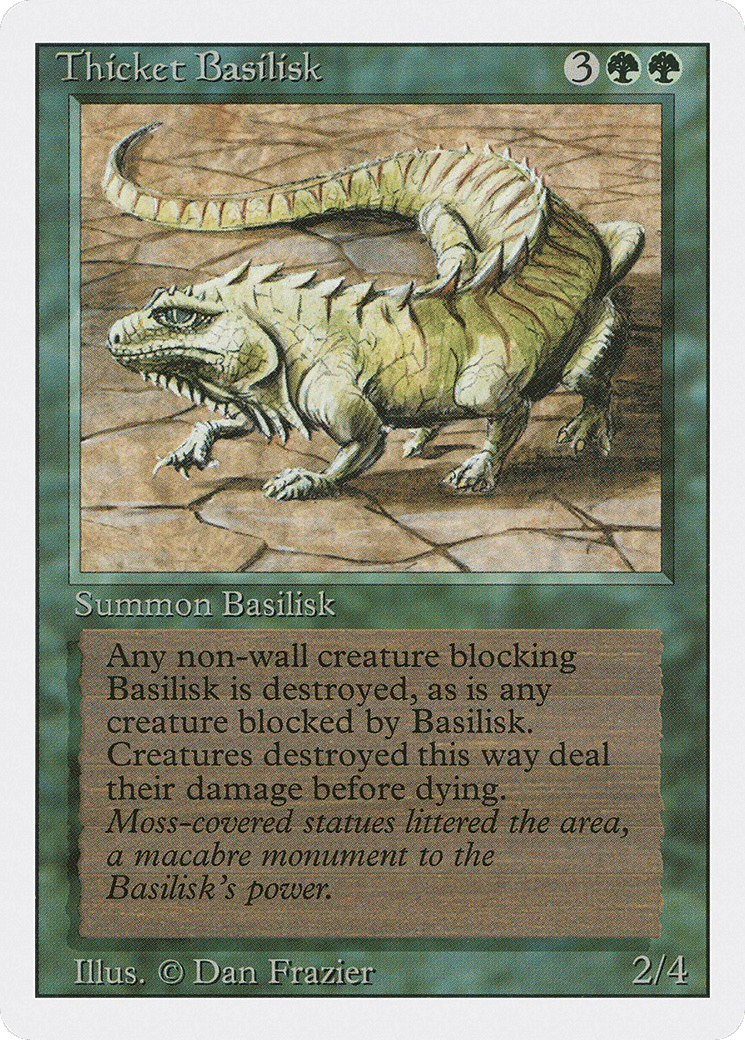 Basilic des halliers — Revised Edition — Magic: The Gathering