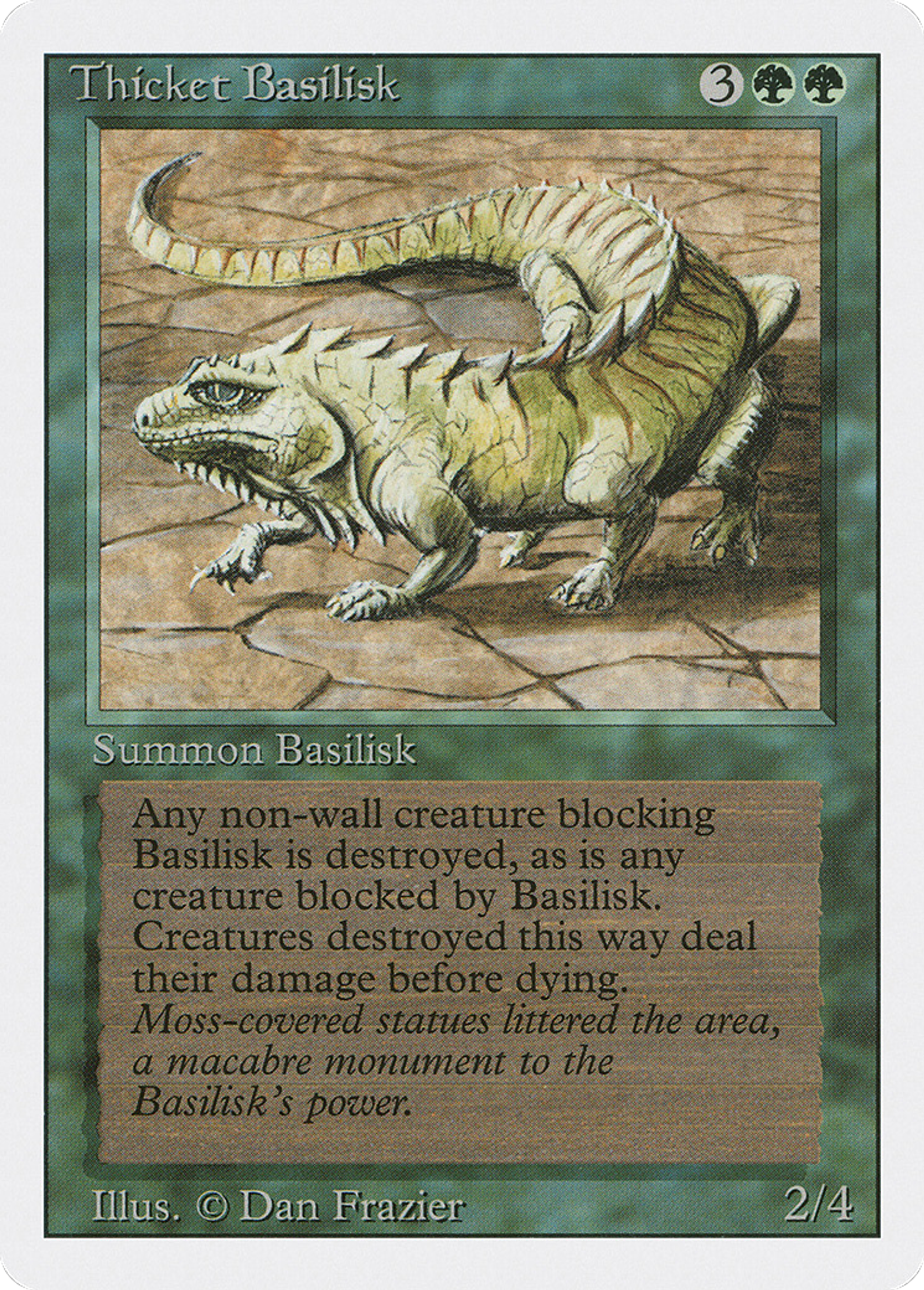 Thicket Basilisk — Revised Edition — Magic: The Gathering
