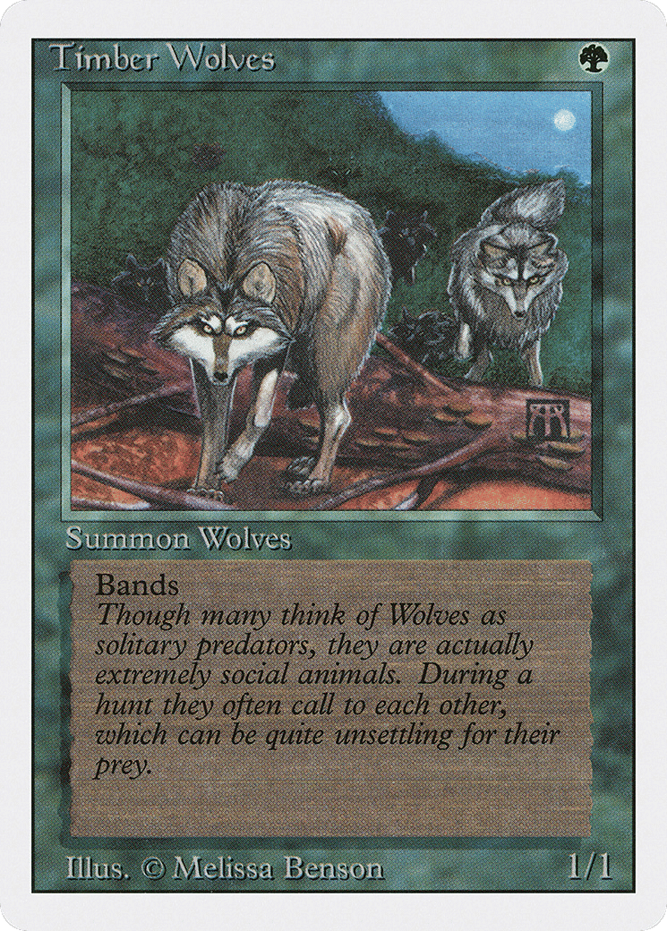 Timber Wolves — Revised Edition — Magic: The Gathering