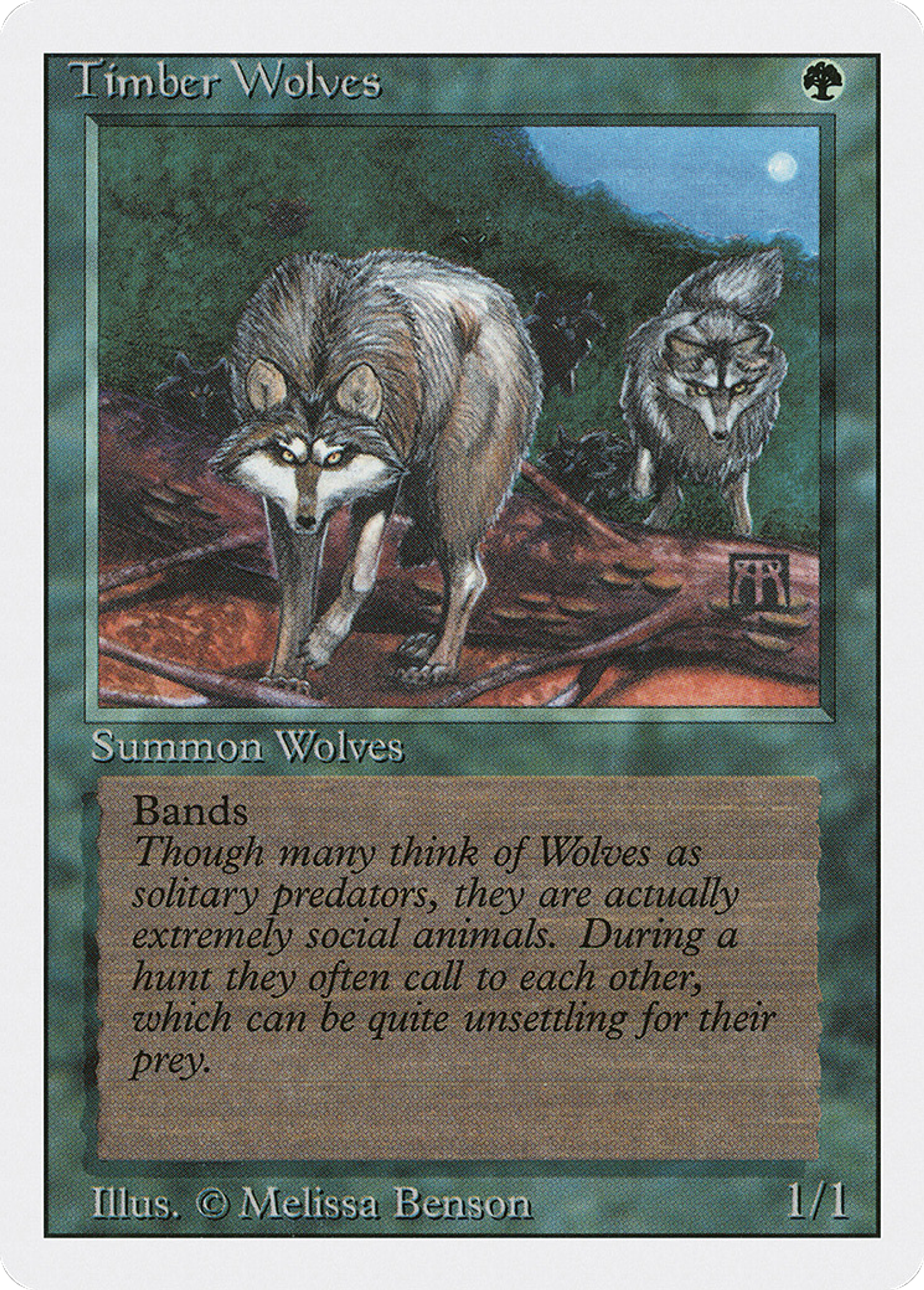 Timber Wolves — Revised Edition — Magic: The Gathering