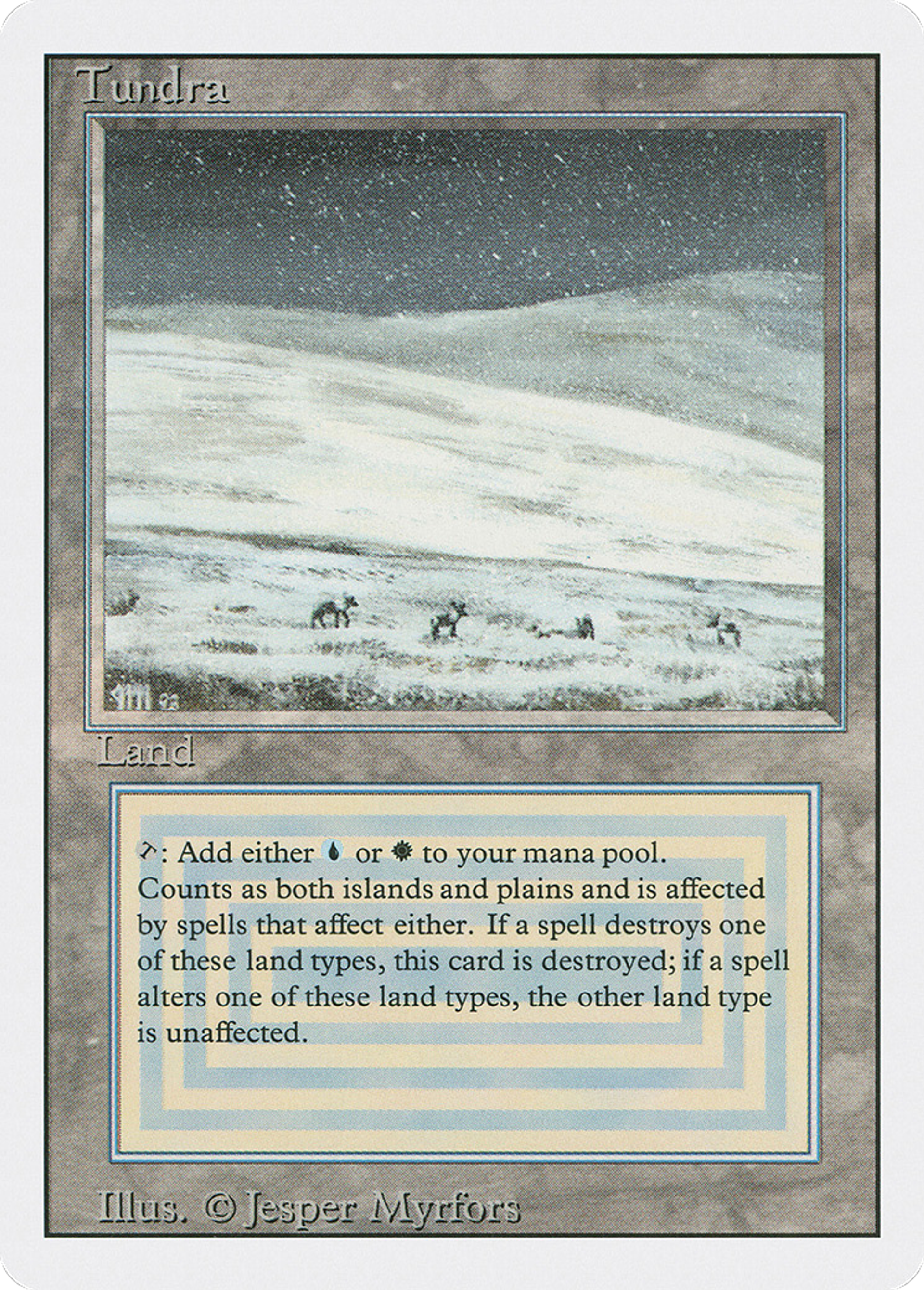 Tundra — Revised Edition — Magic: The Gathering