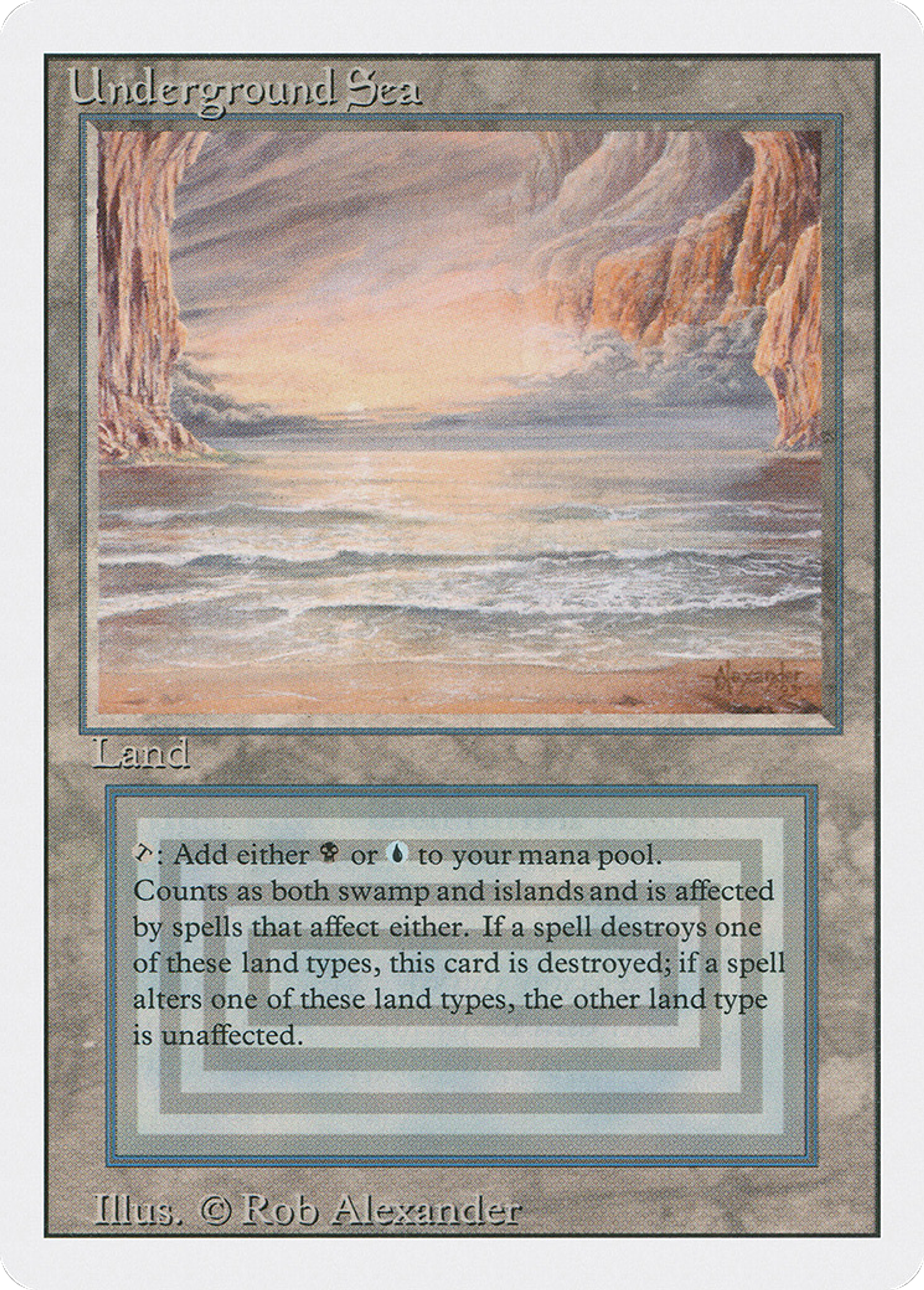 Underground Sea — Revised Edition — Magic: The Gathering