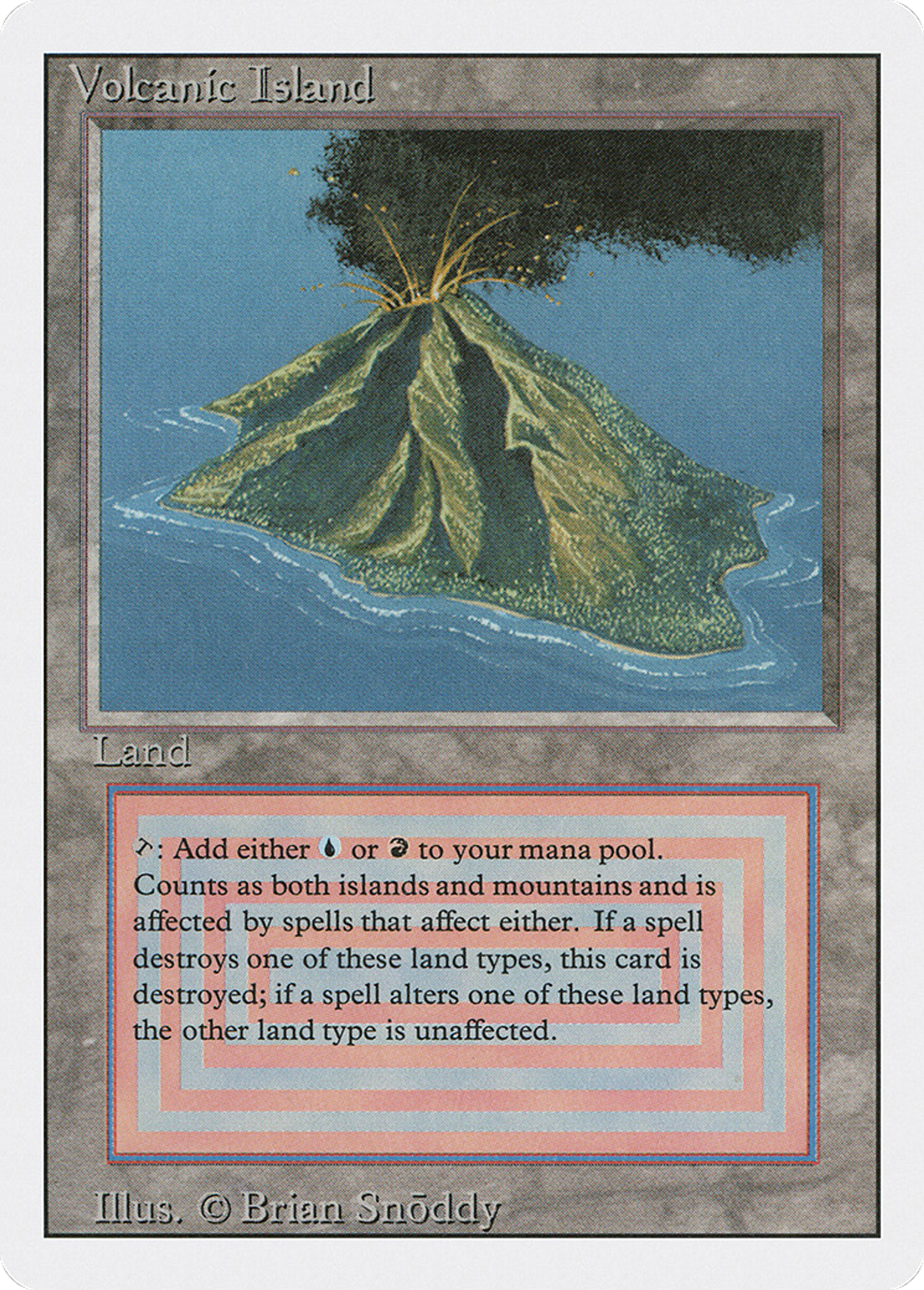 Volcanic Island — Revised Edition — Magic: The Gathering